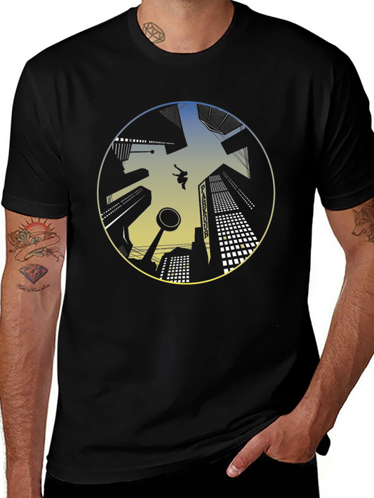 Parkour Cityscape Graphic T-Shirt
