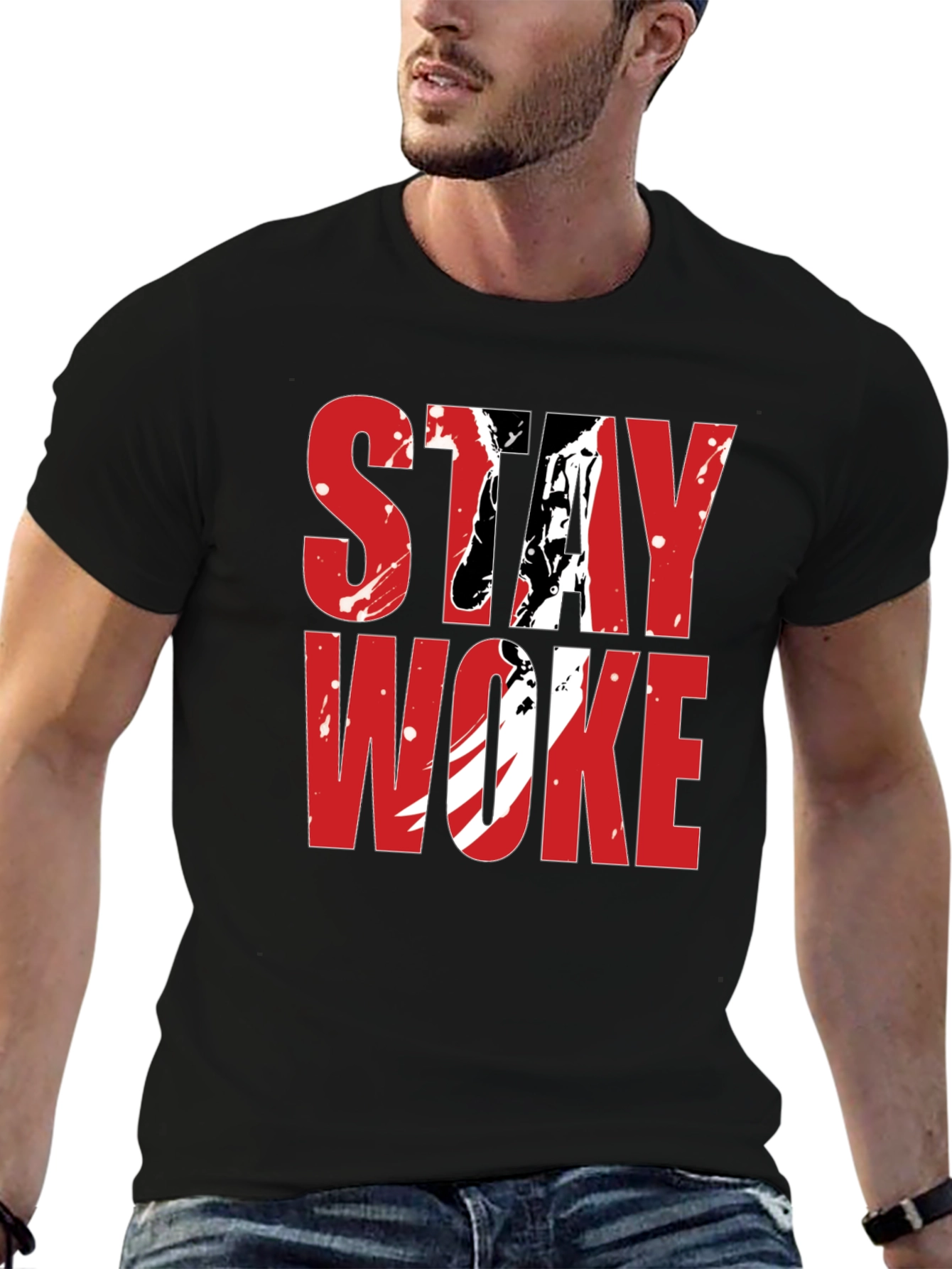 Stay Woke Graphic Tee - Bold Statement T-Shirt