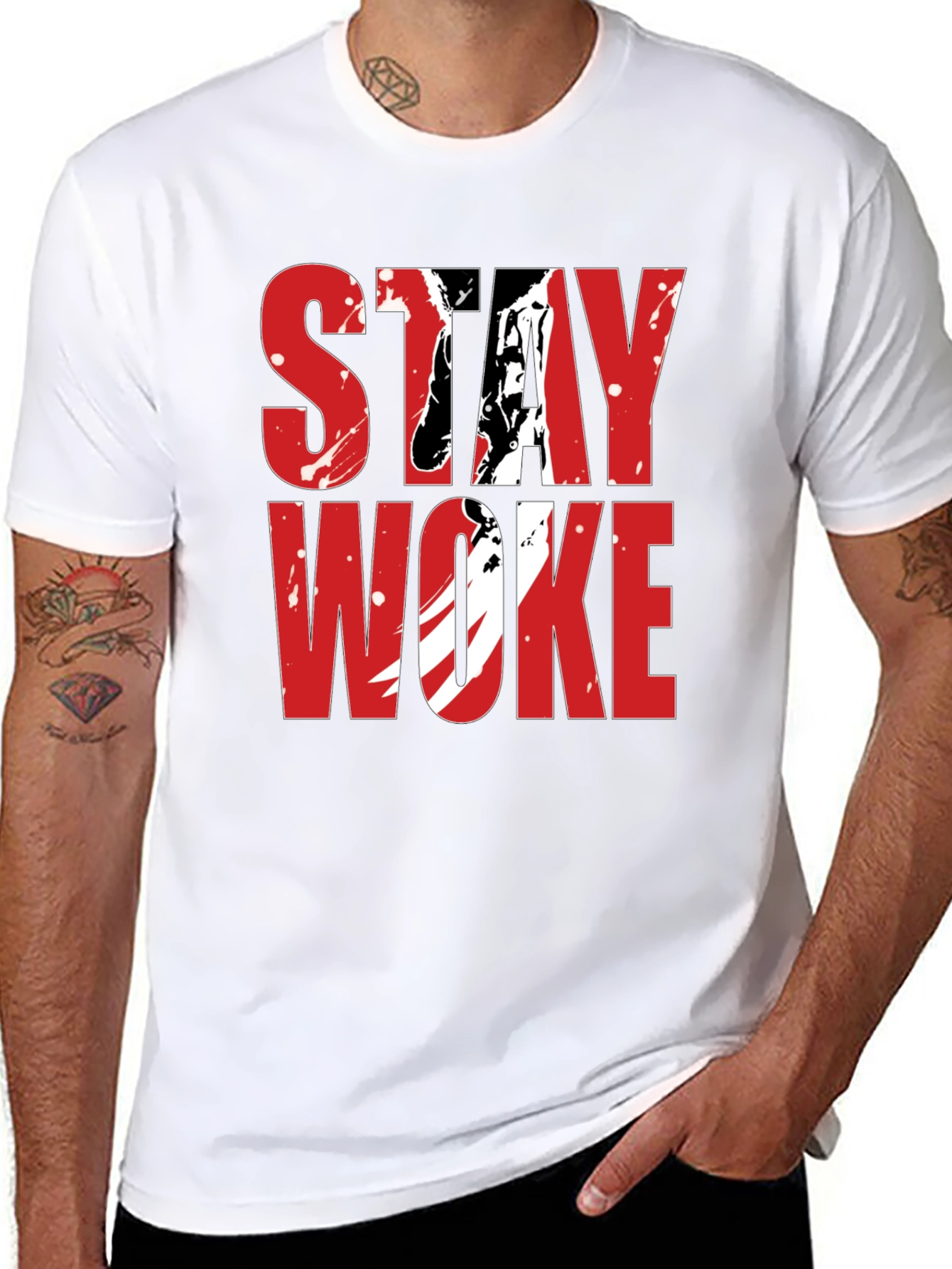 Stay Woke Graphic Tee - Bold Statement T-Shirt