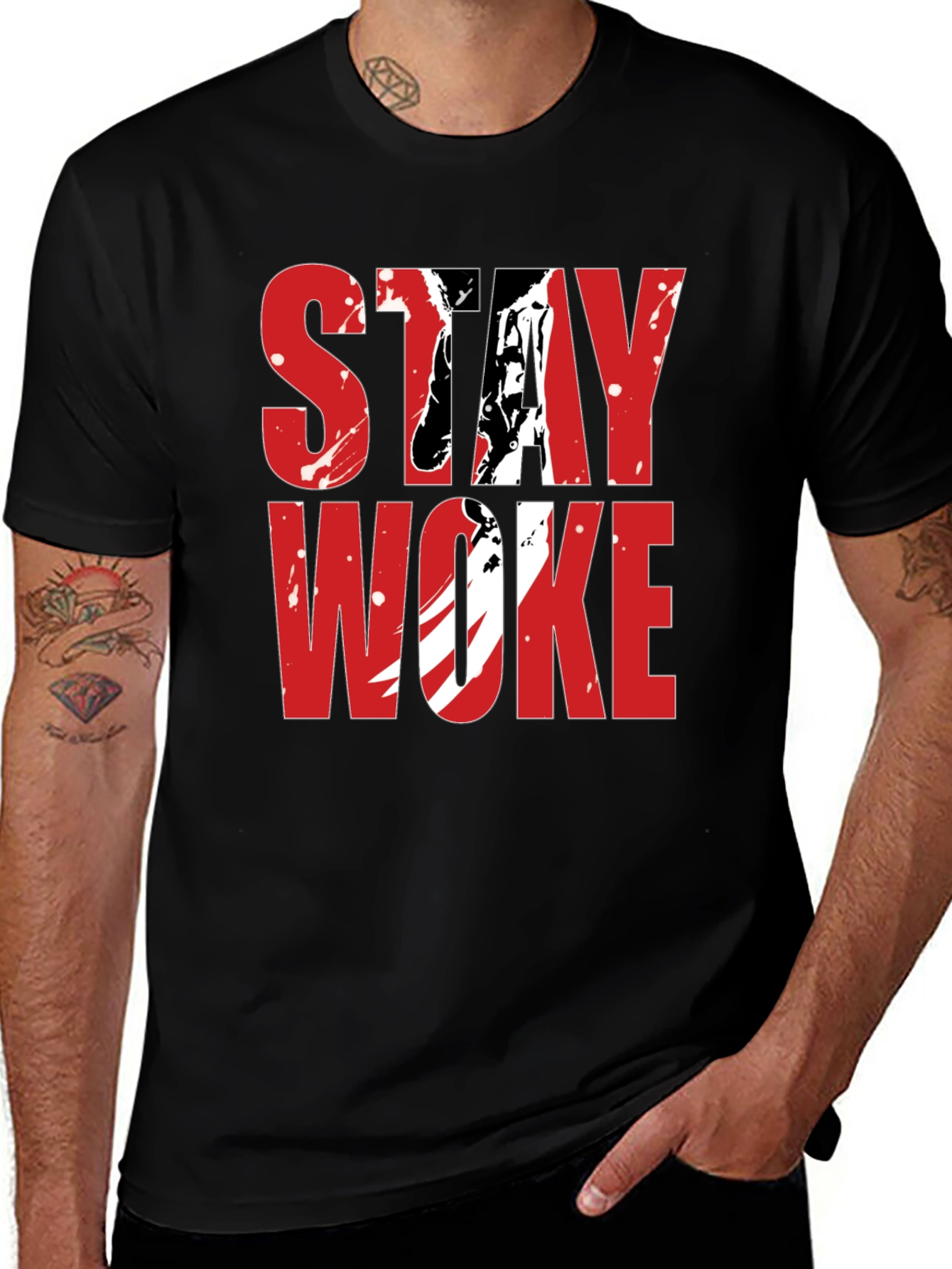 Stay Woke Graphic Tee - Bold Statement T-Shirt