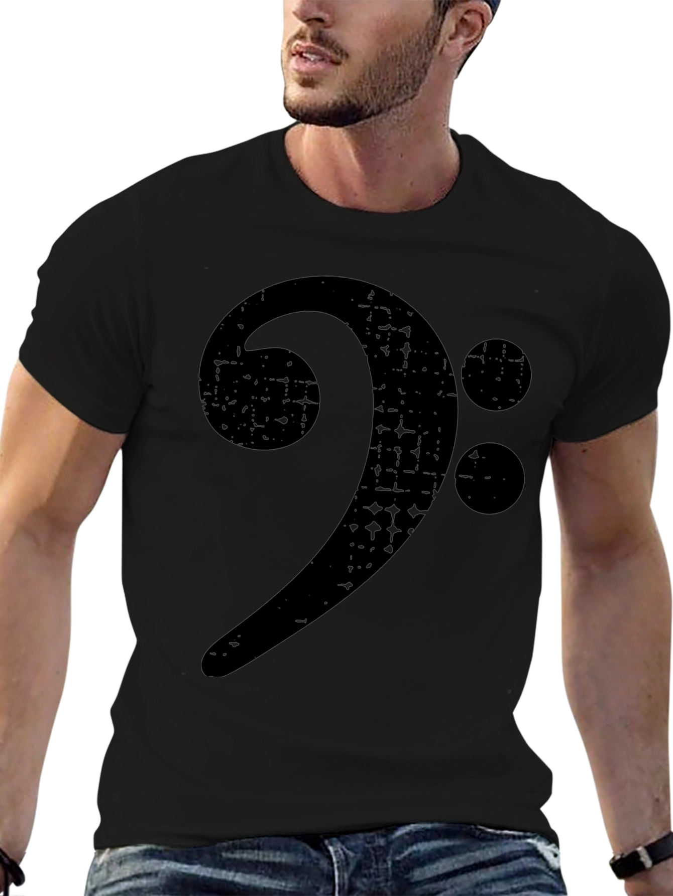 Bass Clef Black T-Shirt