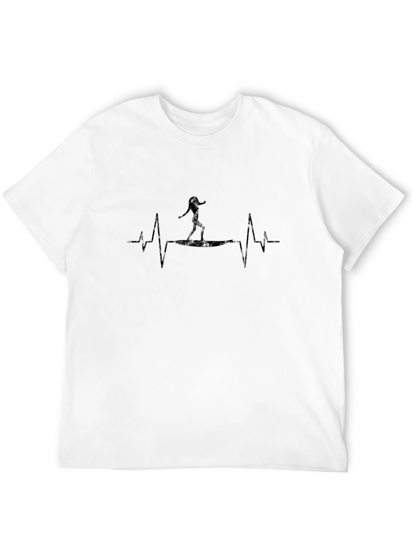 Surfing Heartbeat T-Shirt - Unisex Graphic Tee