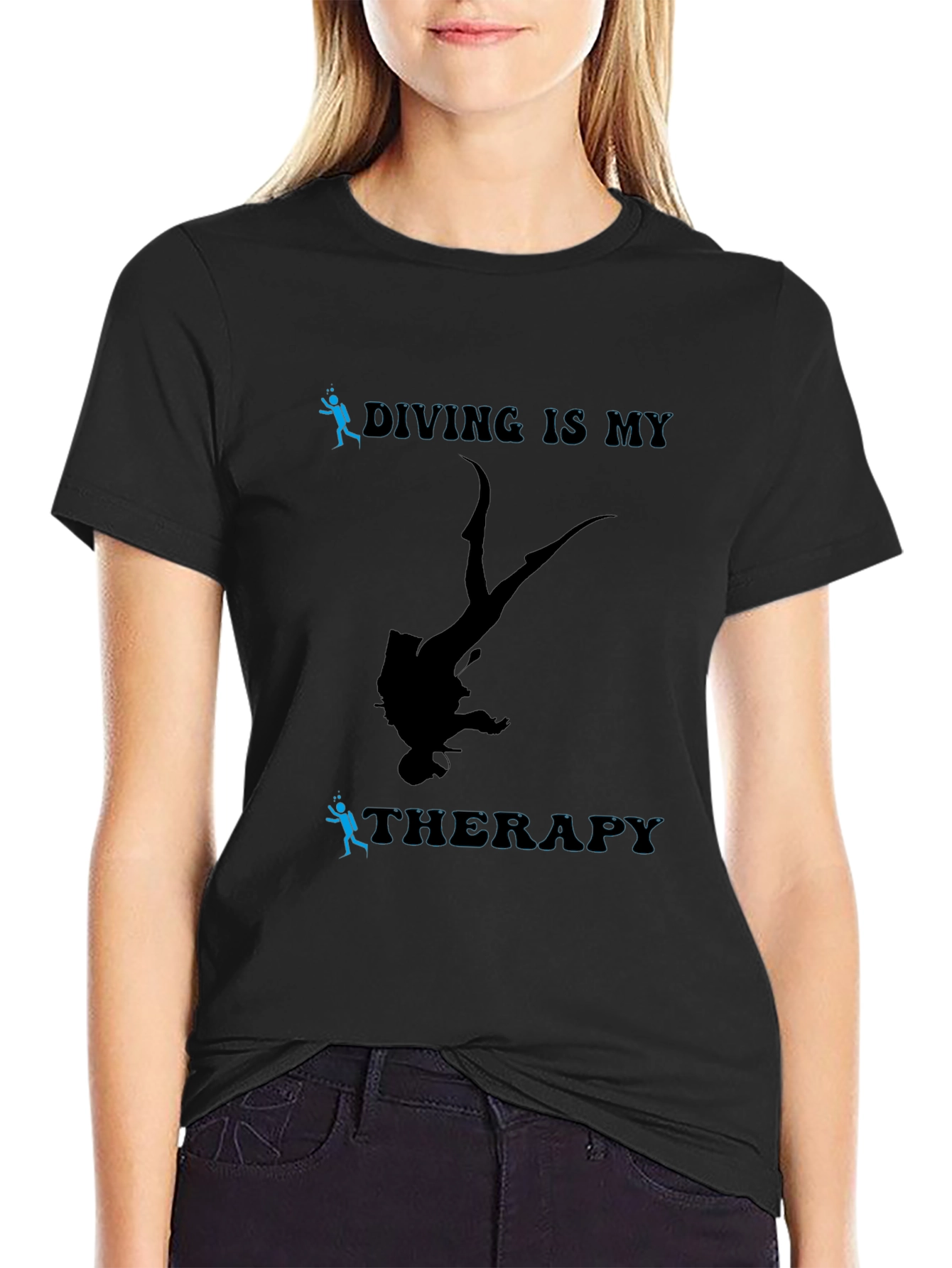 Diving is My Therapy - Graphic Tee
