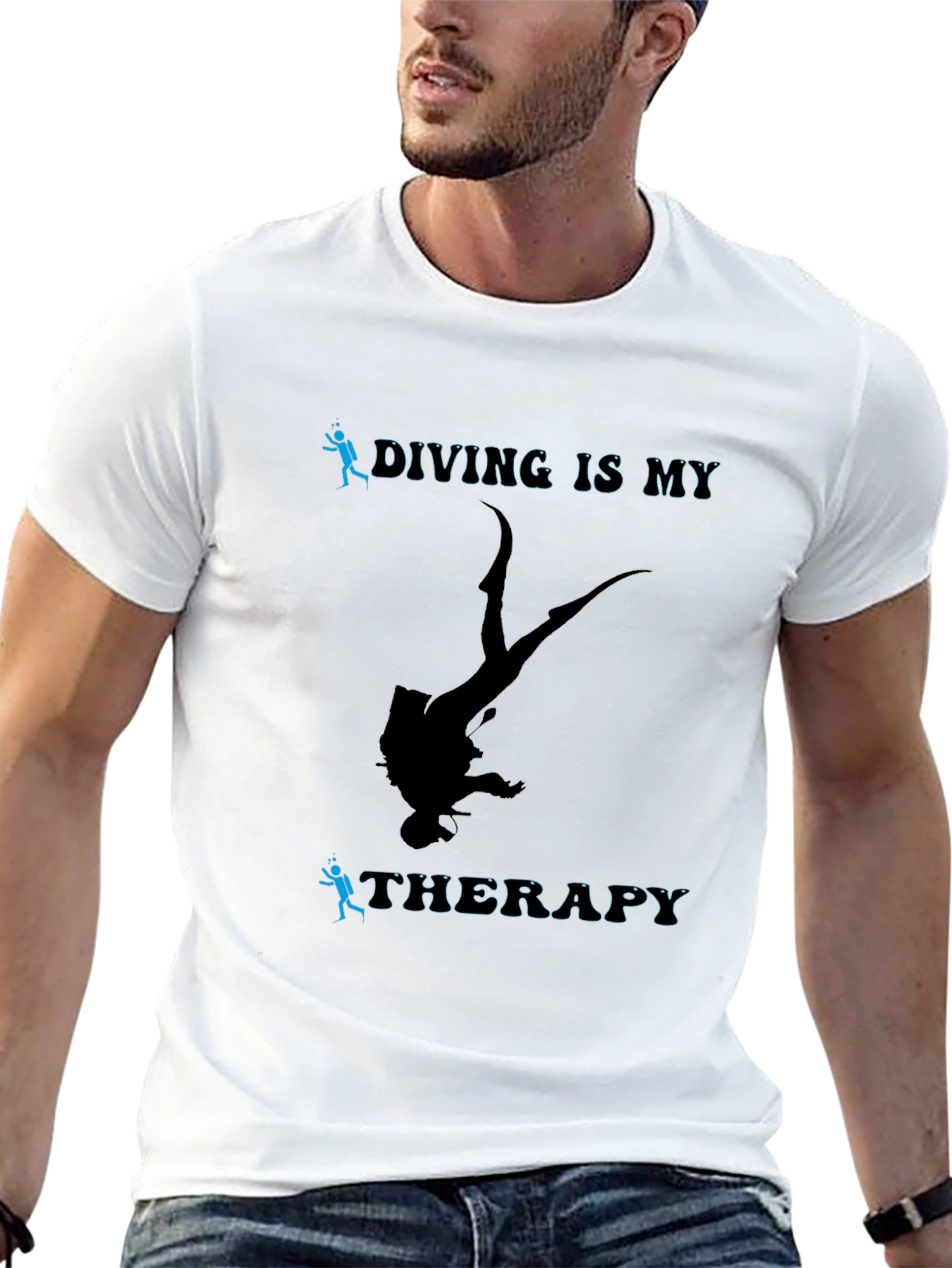 Diving is My Therapy - Graphic Tee