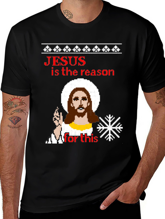 Jesus is the Reason Ugly Christmas T-Shirt
