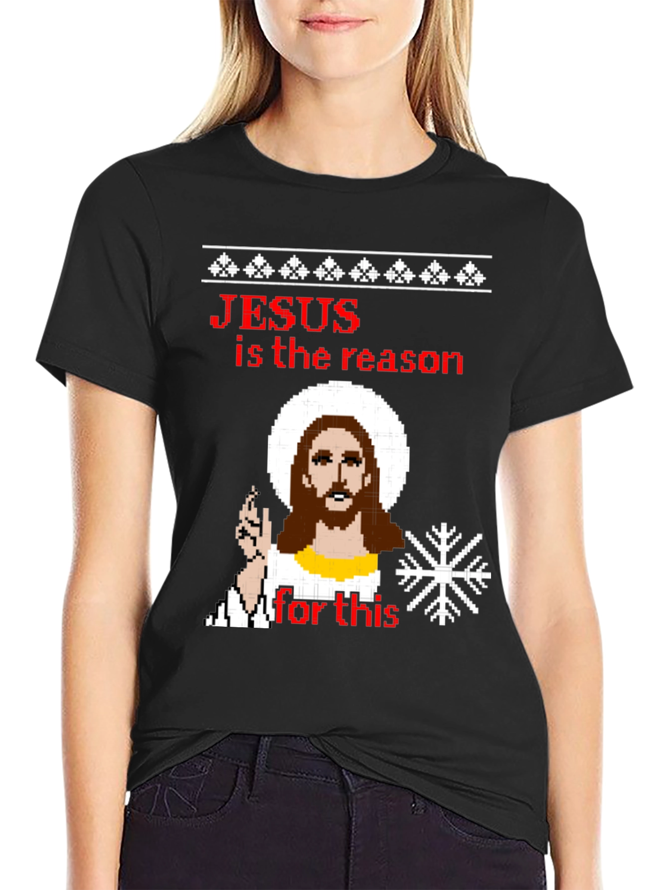 Jesus is the Reason Ugly Christmas T-Shirt