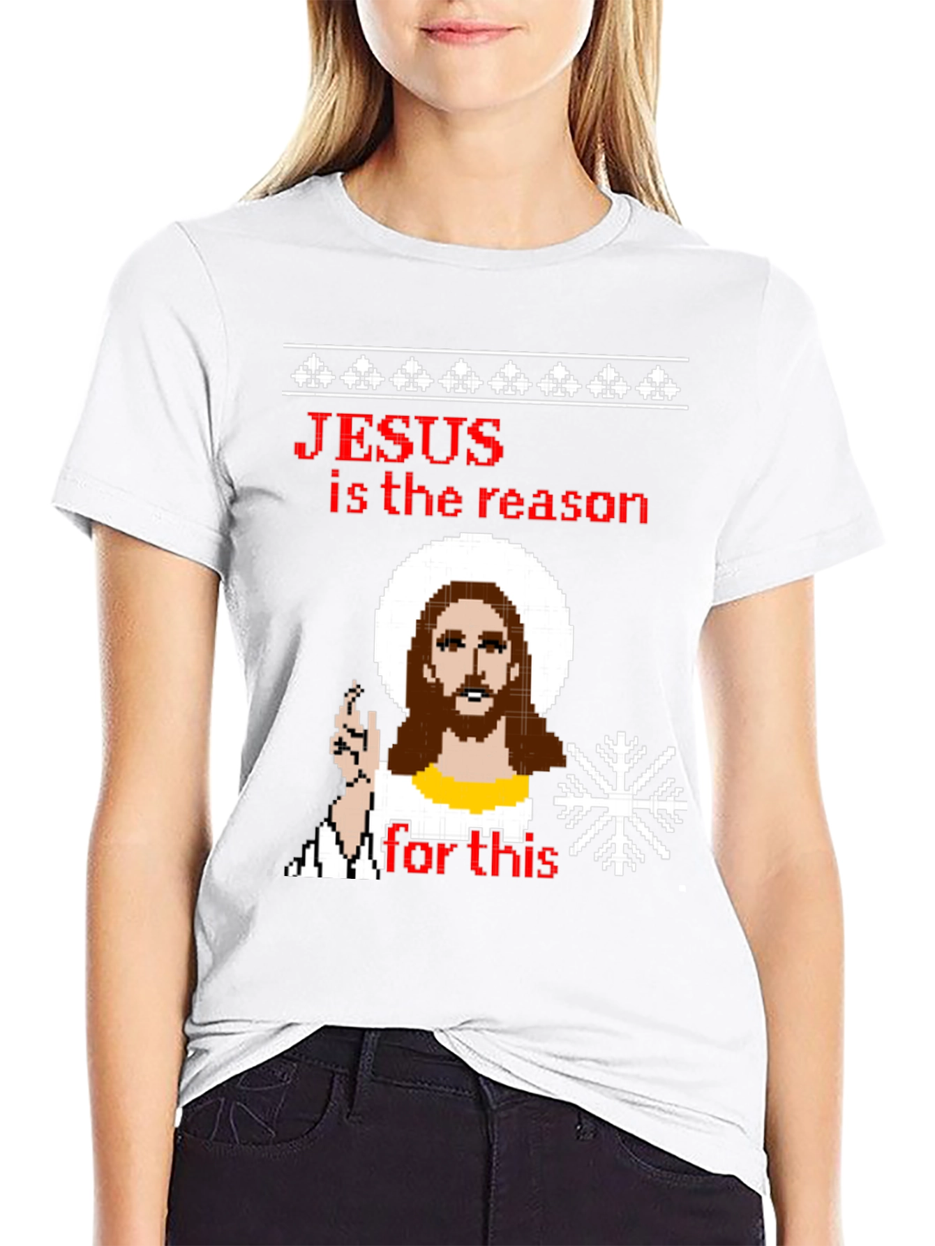 Jesus is the Reason Ugly Christmas T-Shirt