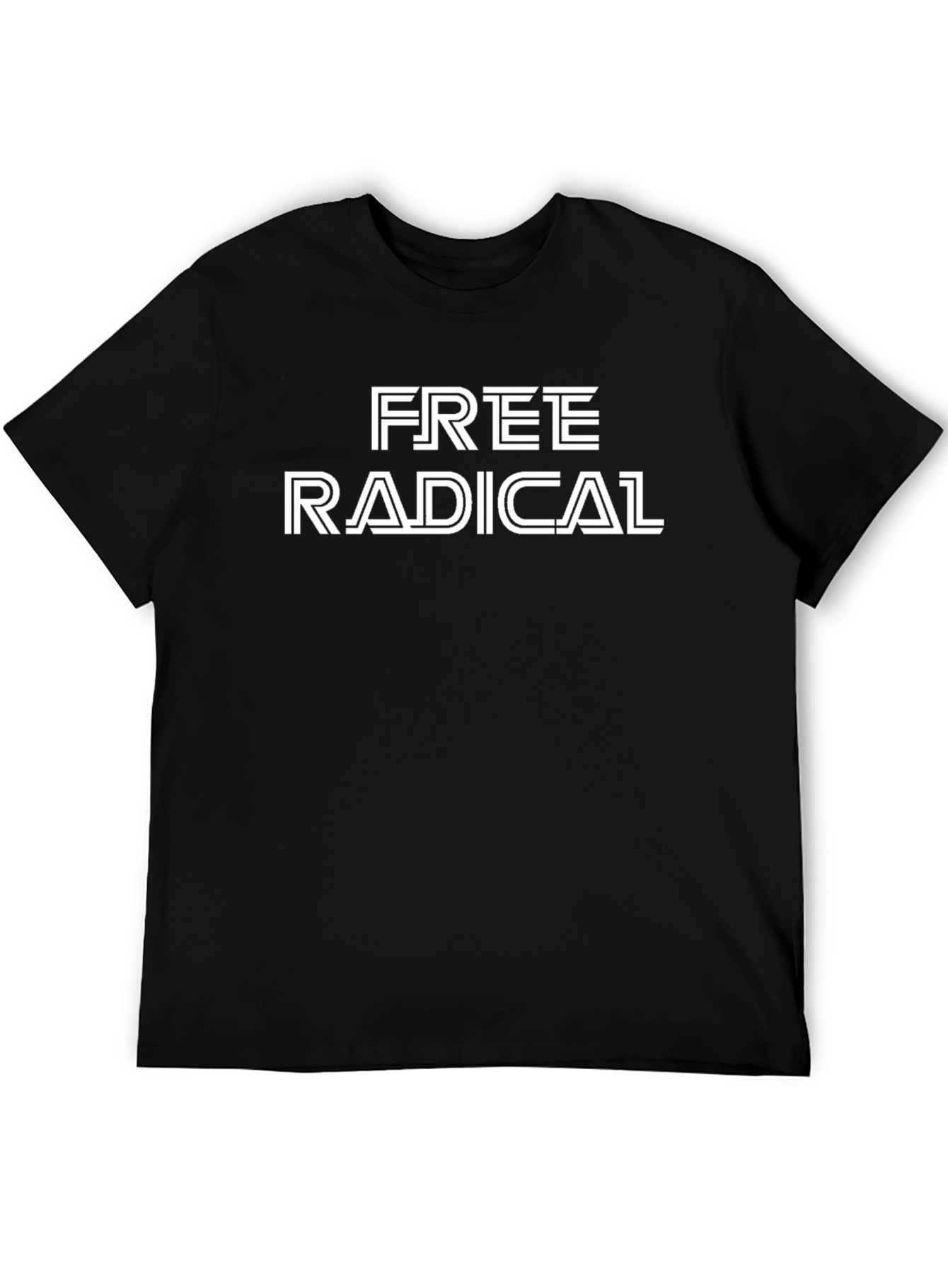 Free Radical Graphic Tee - Cool Black T-Shirt