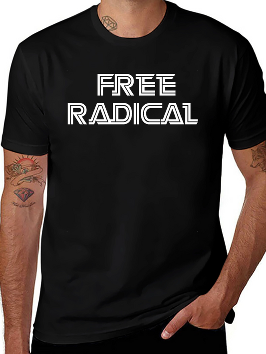 Free Radical Graphic Tee - Cool Black T-Shirt