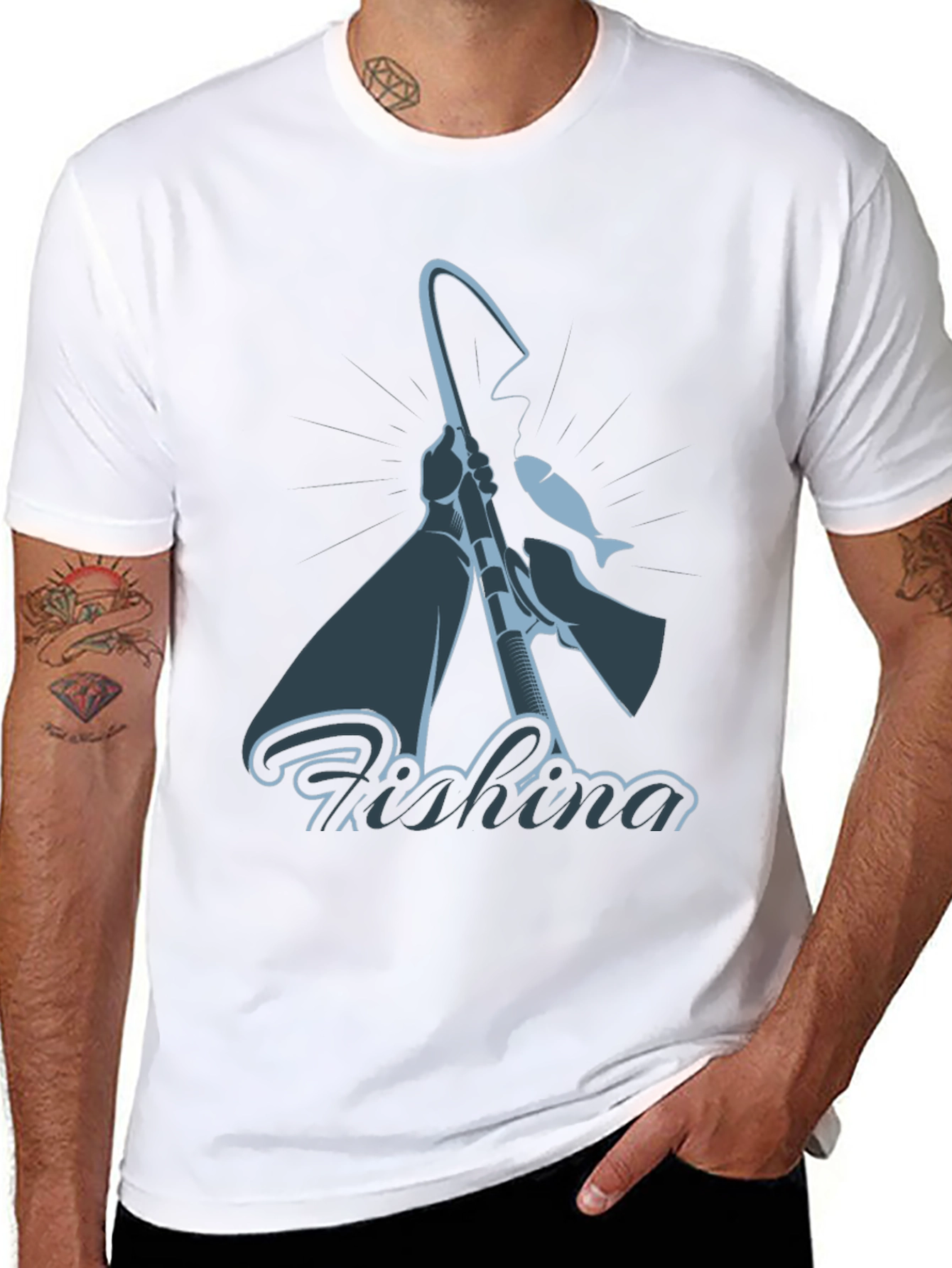 Fishing Graphic Tee - Angler Style