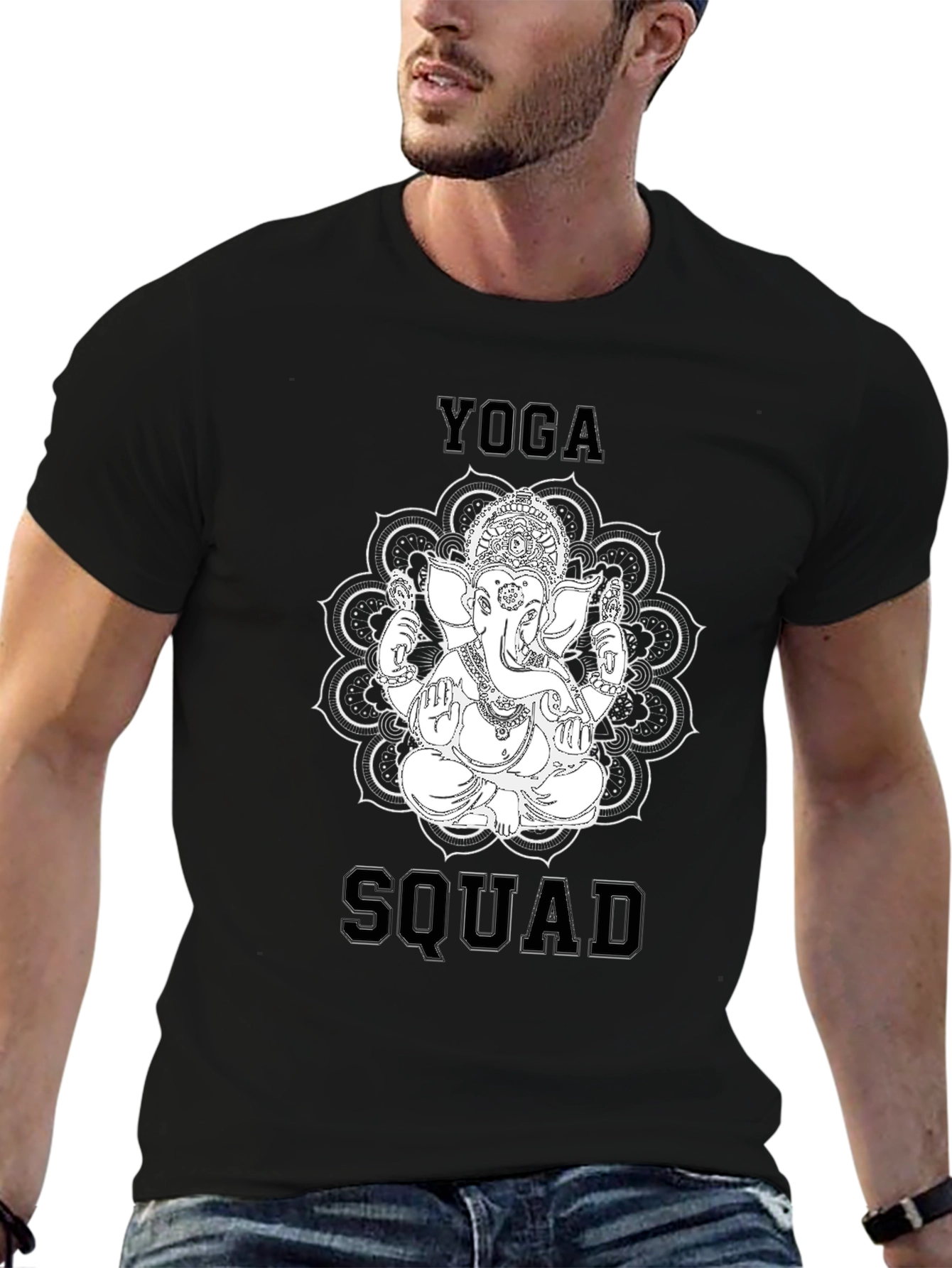 Yoga Squad Graphic T-Shirt - Black