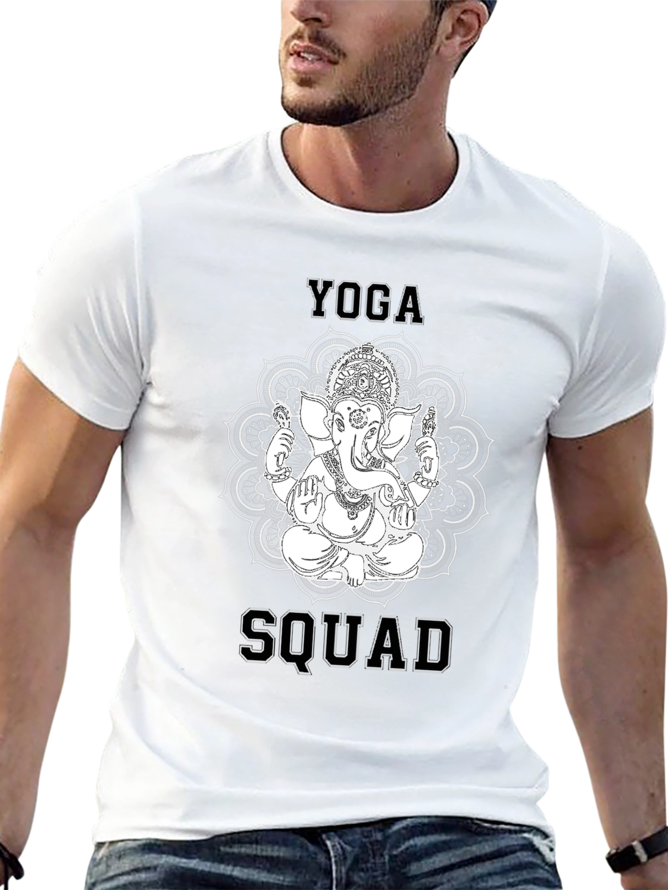 Yoga Squad Graphic T-Shirt - Black