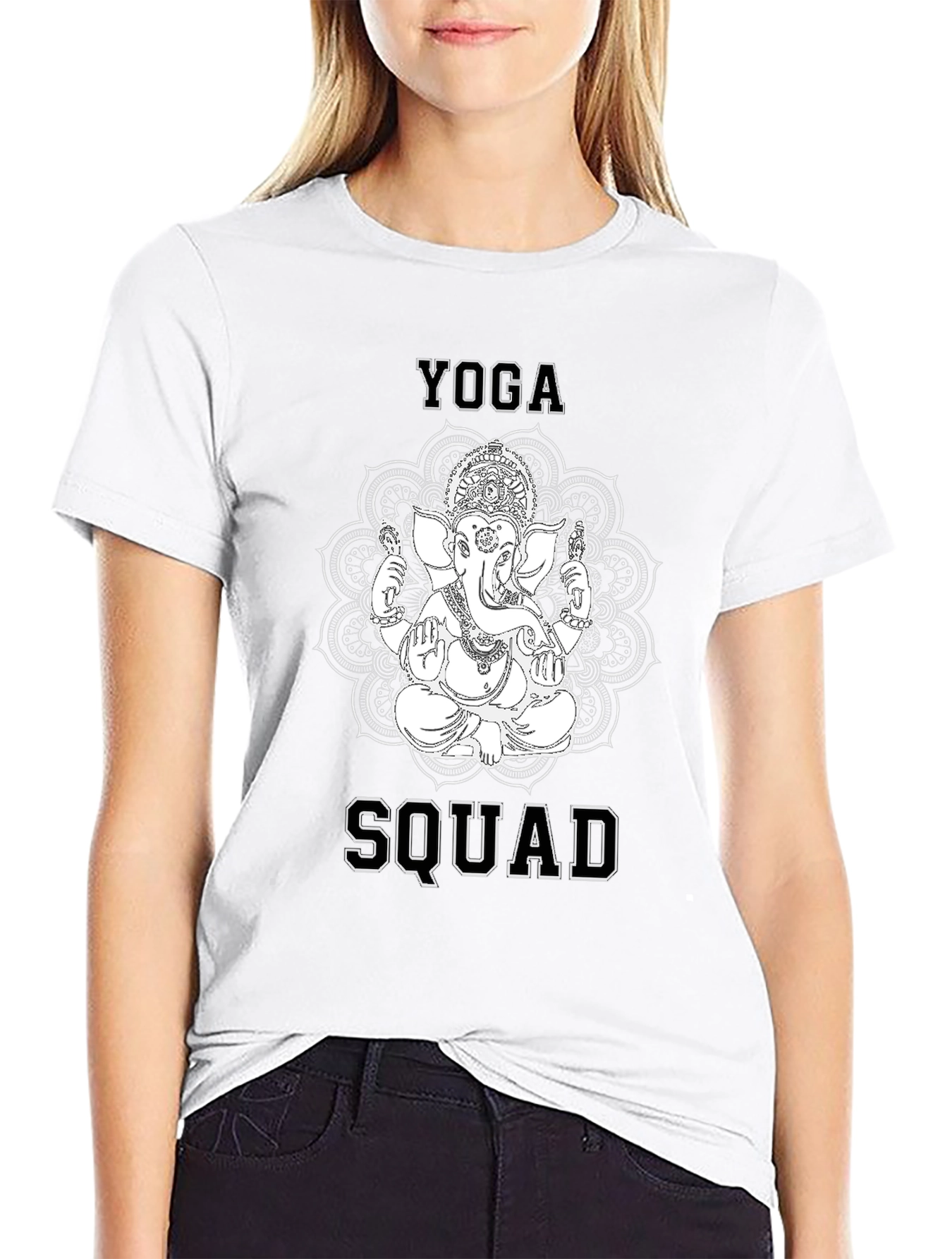 Yoga Squad Graphic T-Shirt - Black