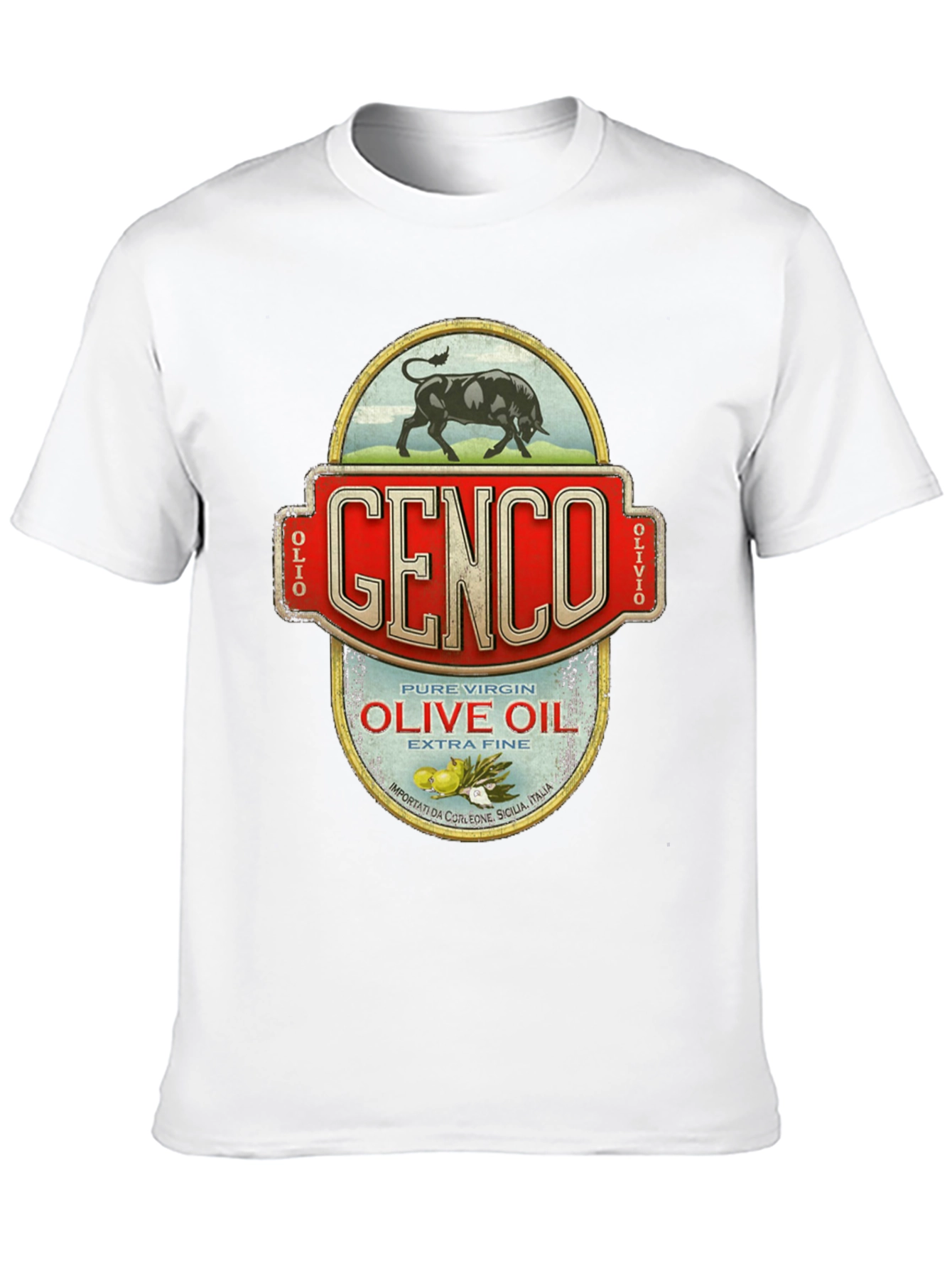 Genco Olive Oil T-Shirt - The Godfather Inspired