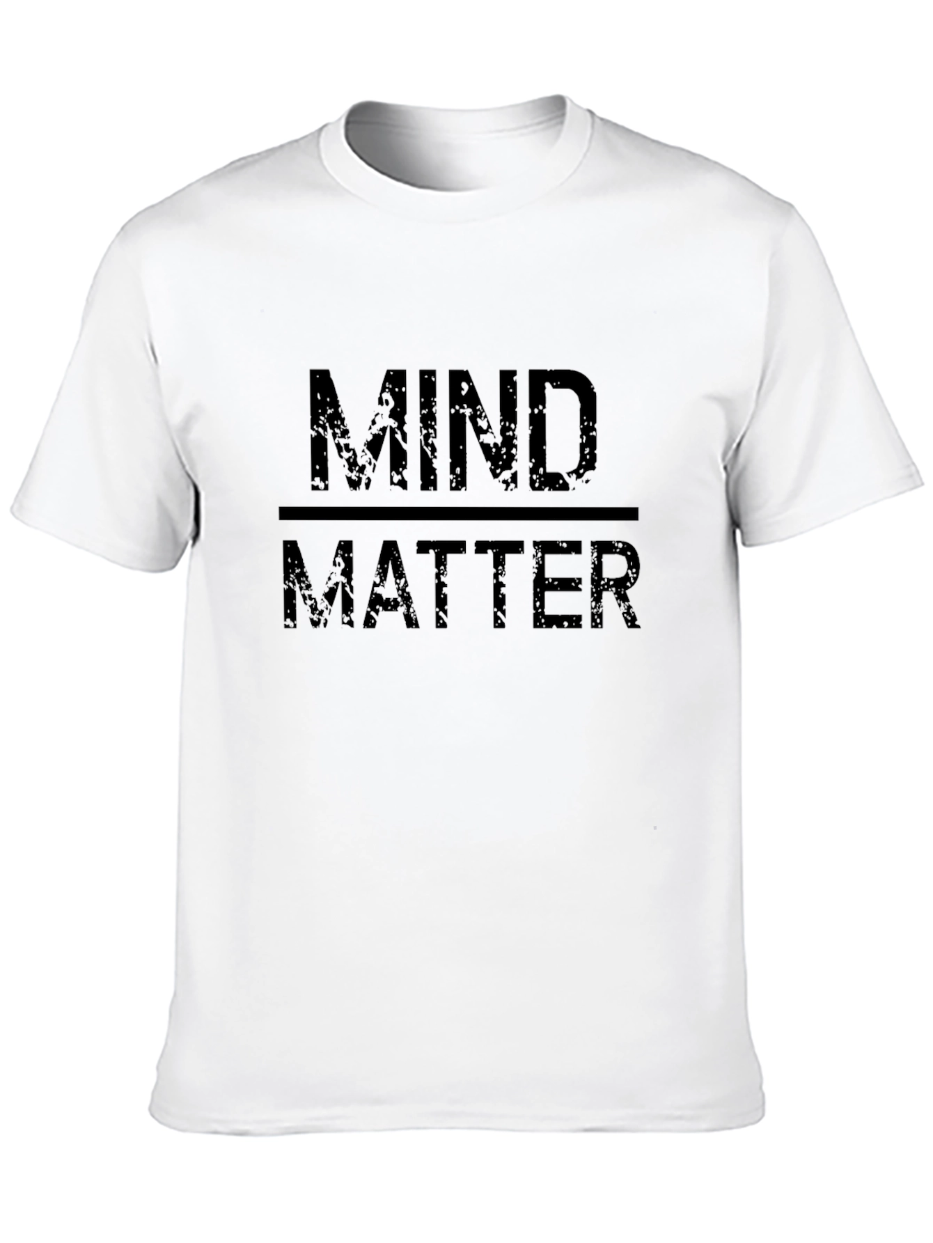 Mind Over Matter Black Graphic T-Shirt