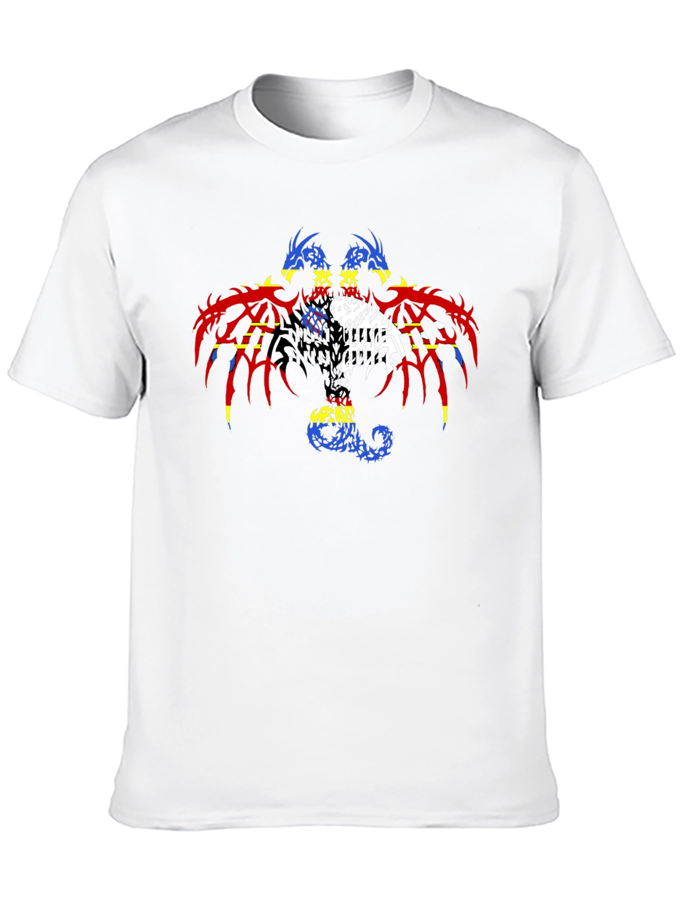 Dragon Print Black T-Shirt for Men