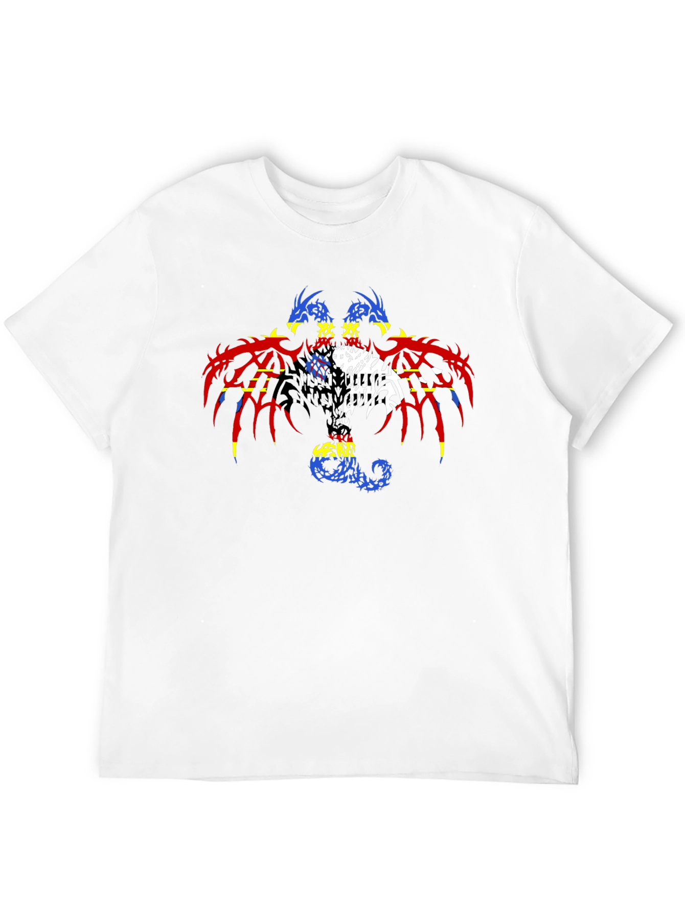 Dragon Print Black T-Shirt for Men