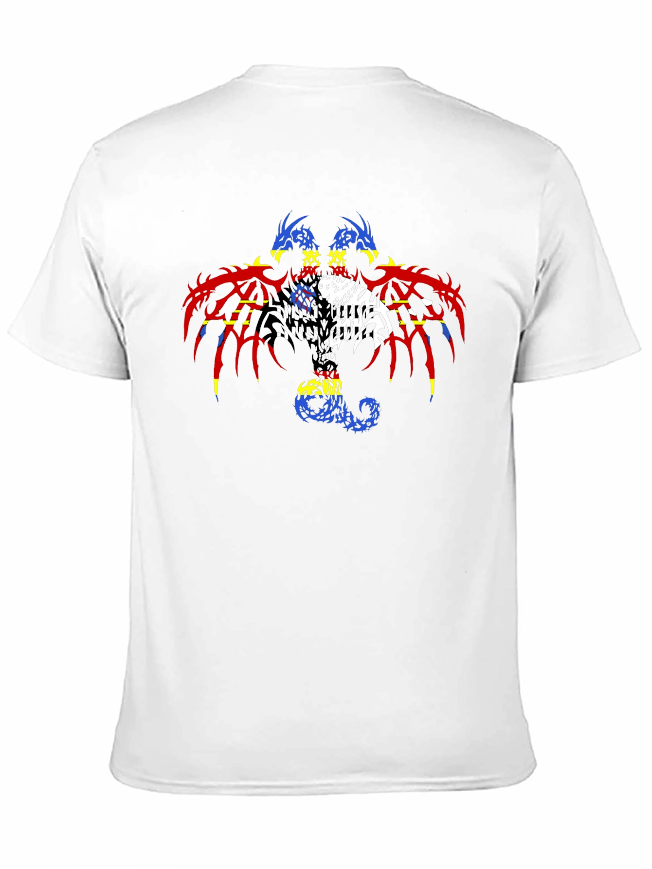 Dragon Print Black T-Shirt for Men