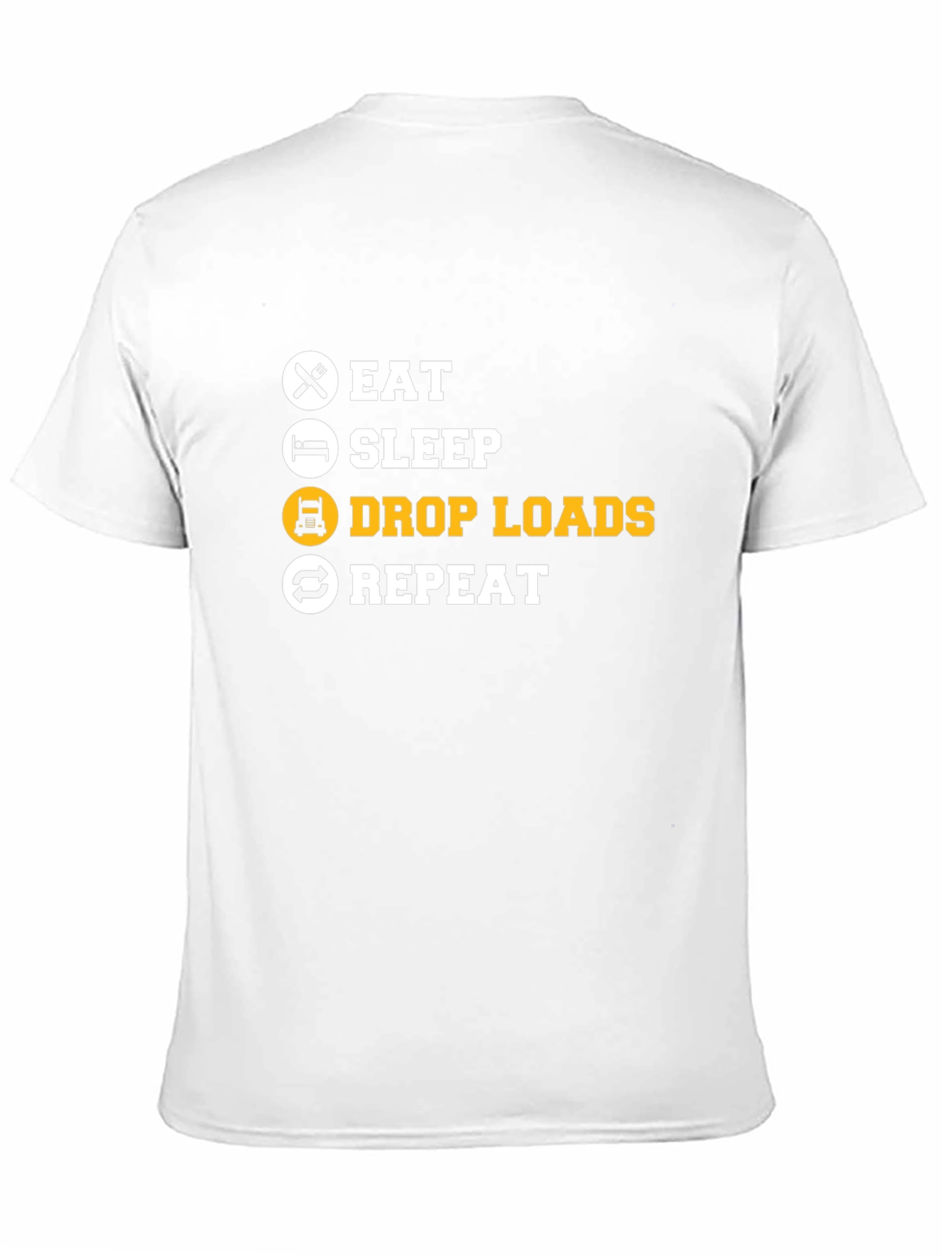 Eat Sleep Drop Loads Repeat Black T-Shirt