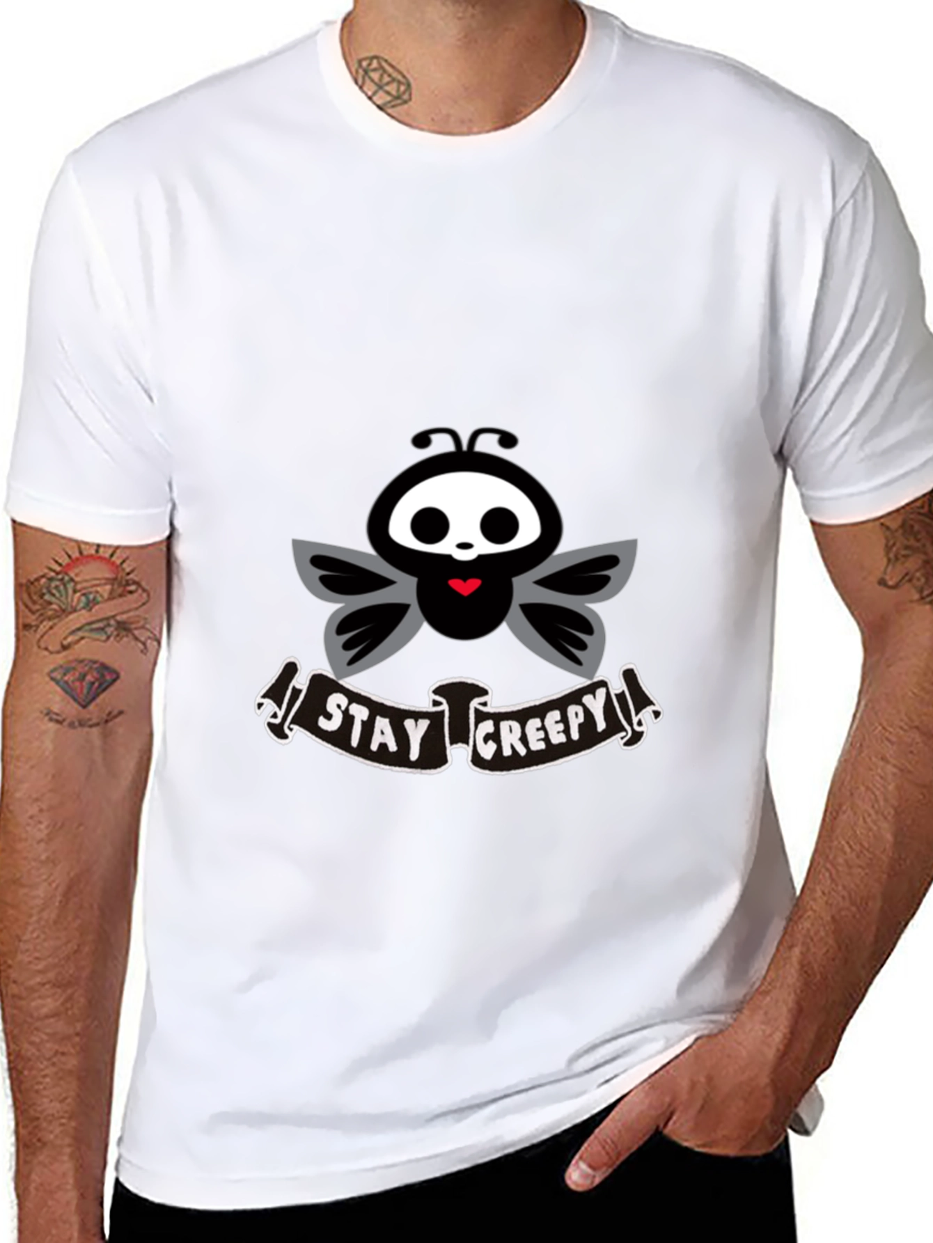 Stay Creepy T-Shirt - Cute Spooky Graphic Tee