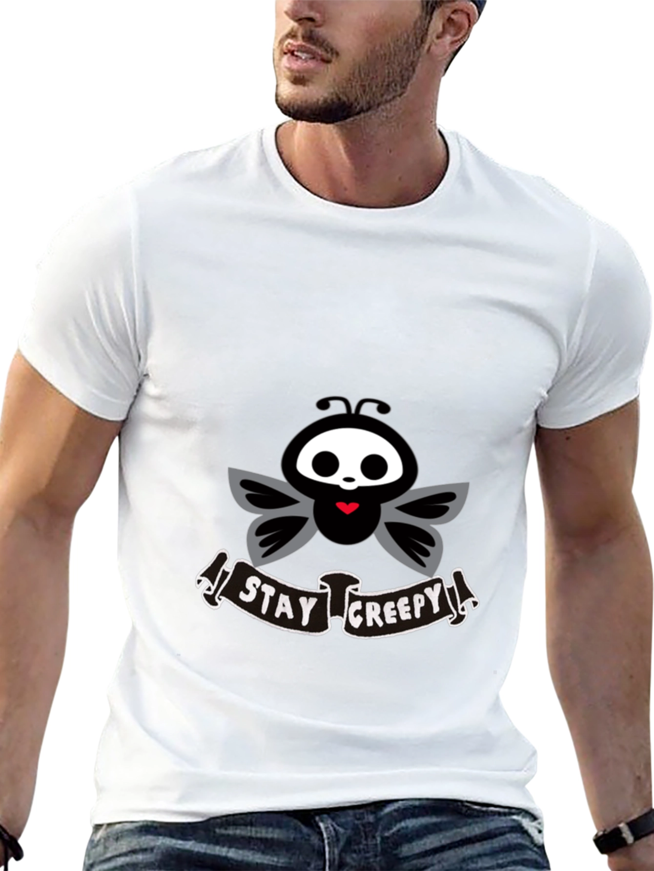 Stay Creepy T-Shirt - Cute Spooky Graphic Tee