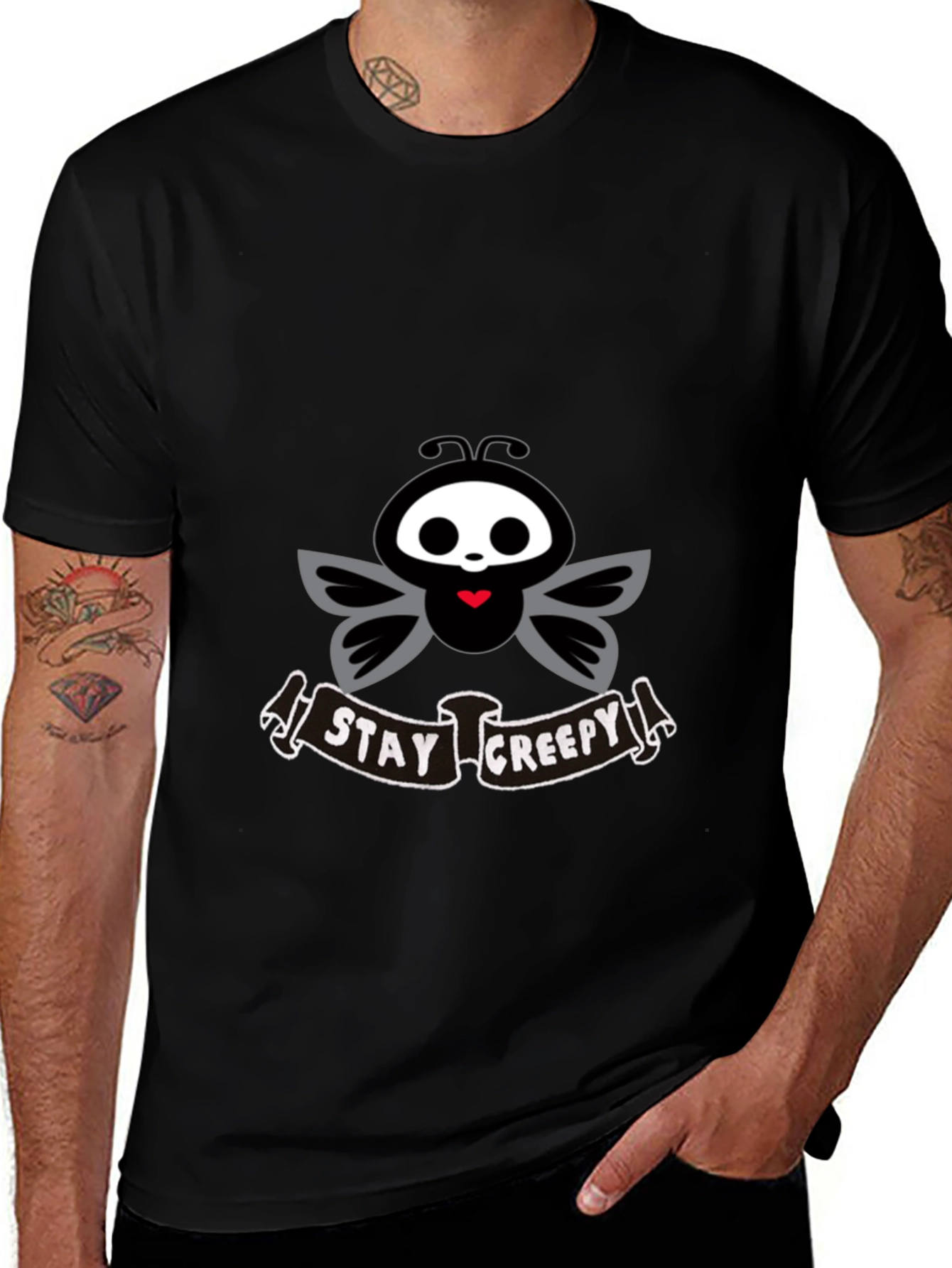 Stay Creepy T-Shirt - Cute Spooky Graphic Tee