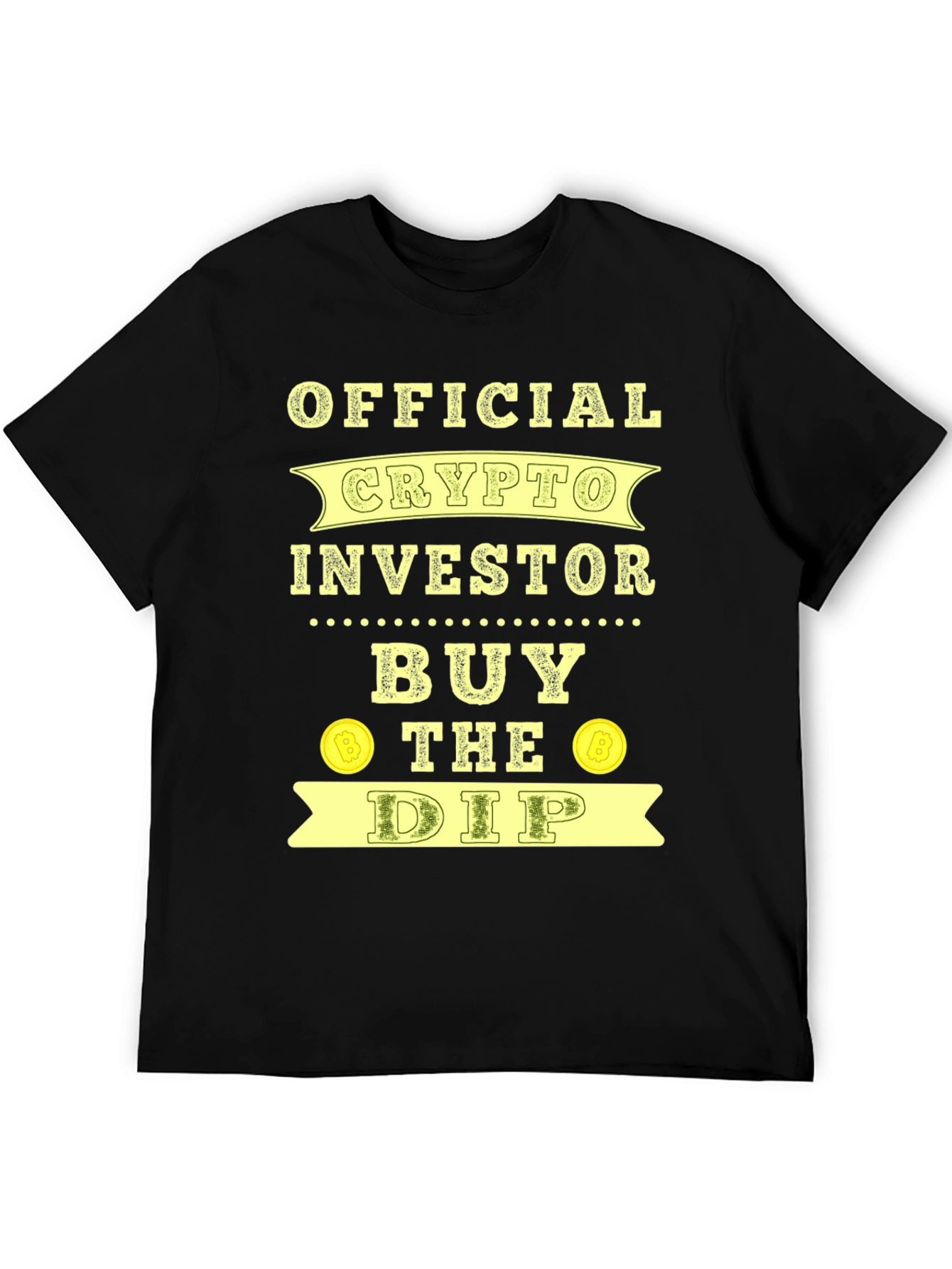 Official Crypto Investor Buy the Dip Black T-Shirt