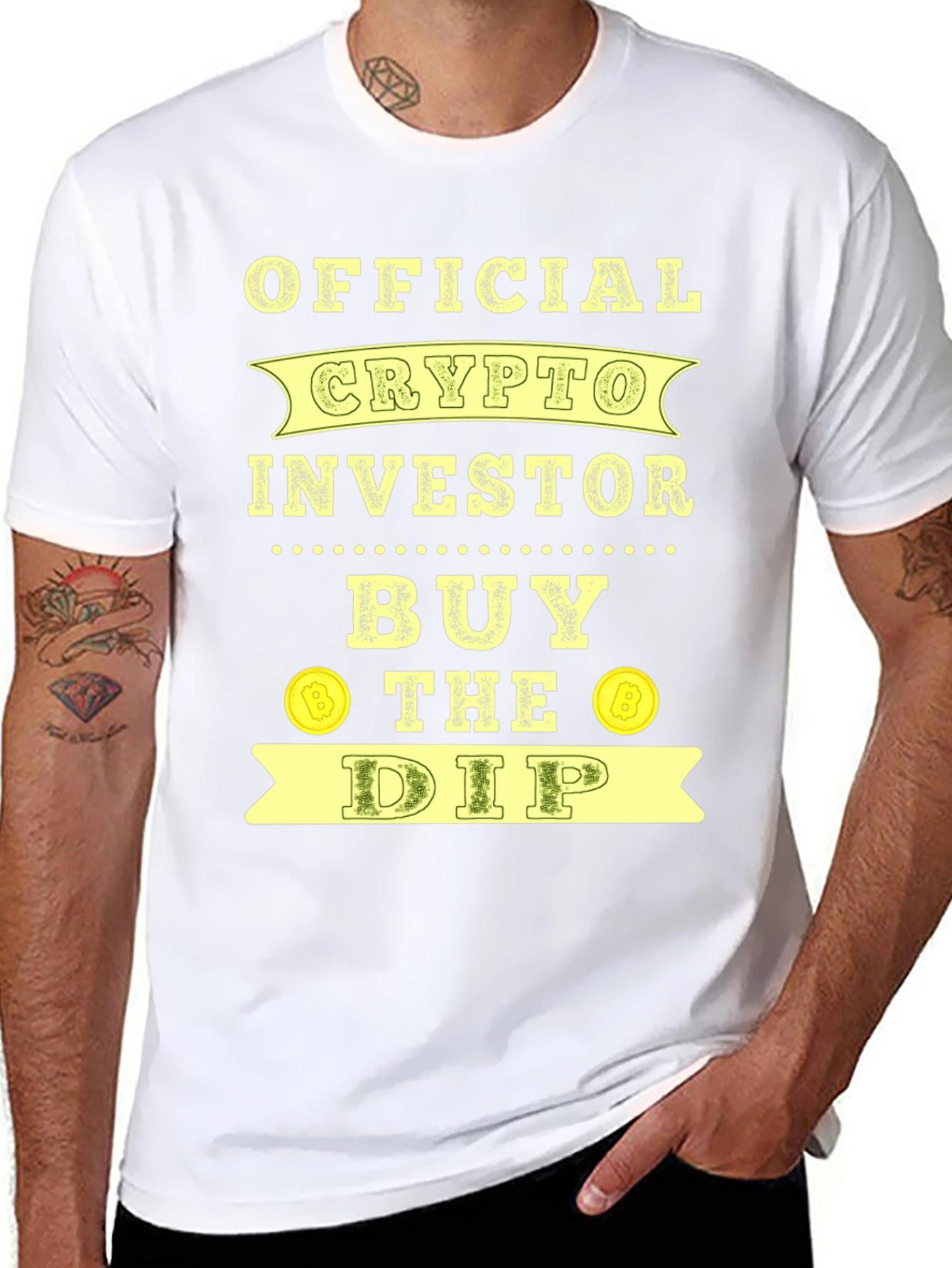 Official Crypto Investor Buy the Dip Black T-Shirt