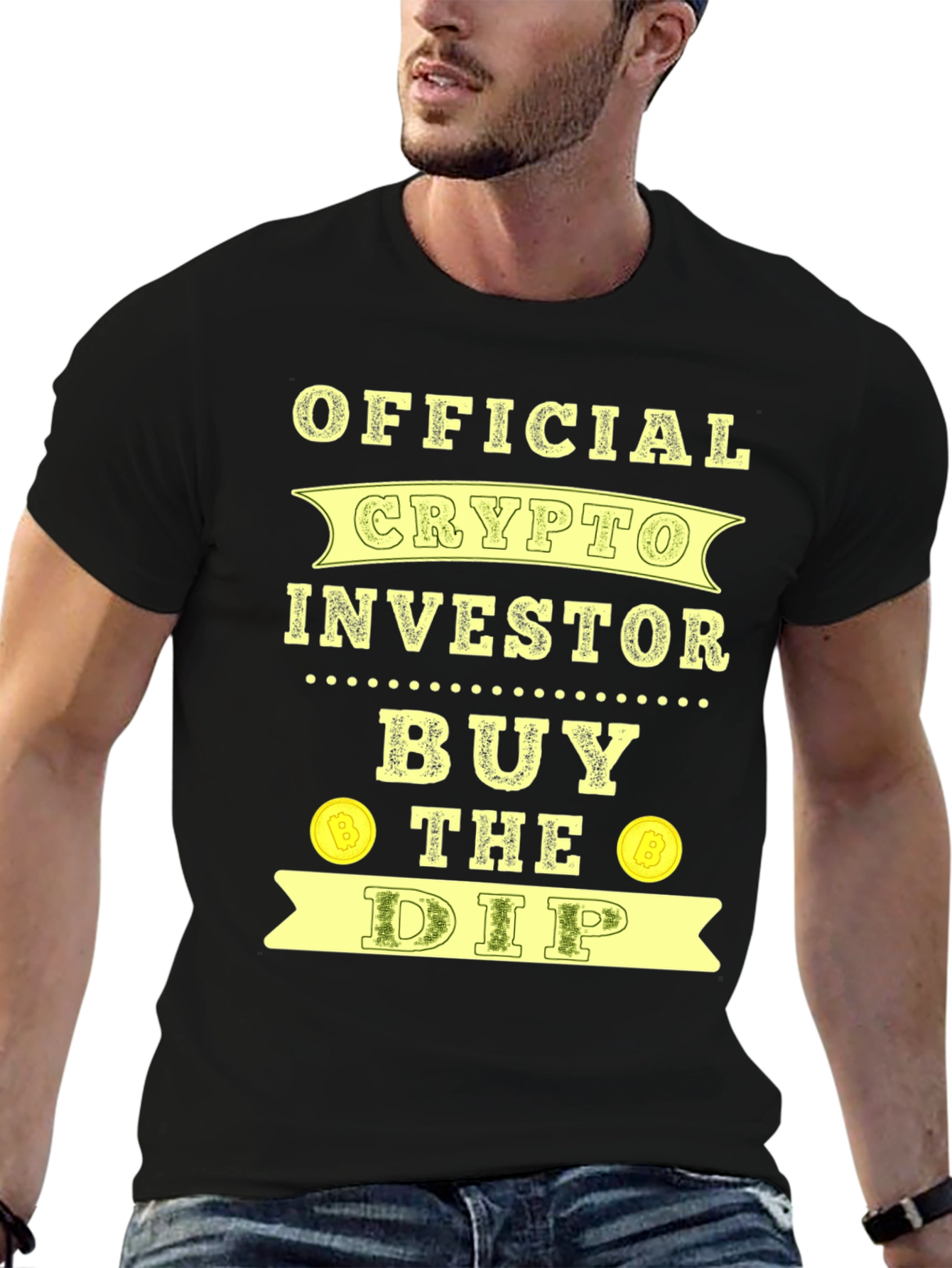 Official Crypto Investor Buy the Dip Black T-Shirt