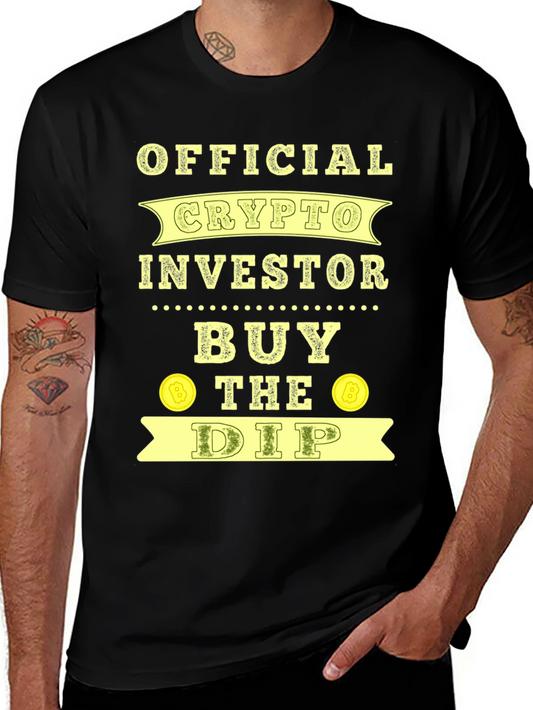 Official Crypto Investor Buy the Dip Black T-Shirt