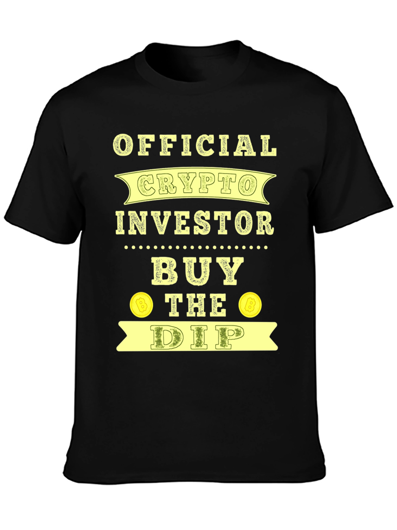 Official Crypto Investor Buy the Dip Black T-Shirt