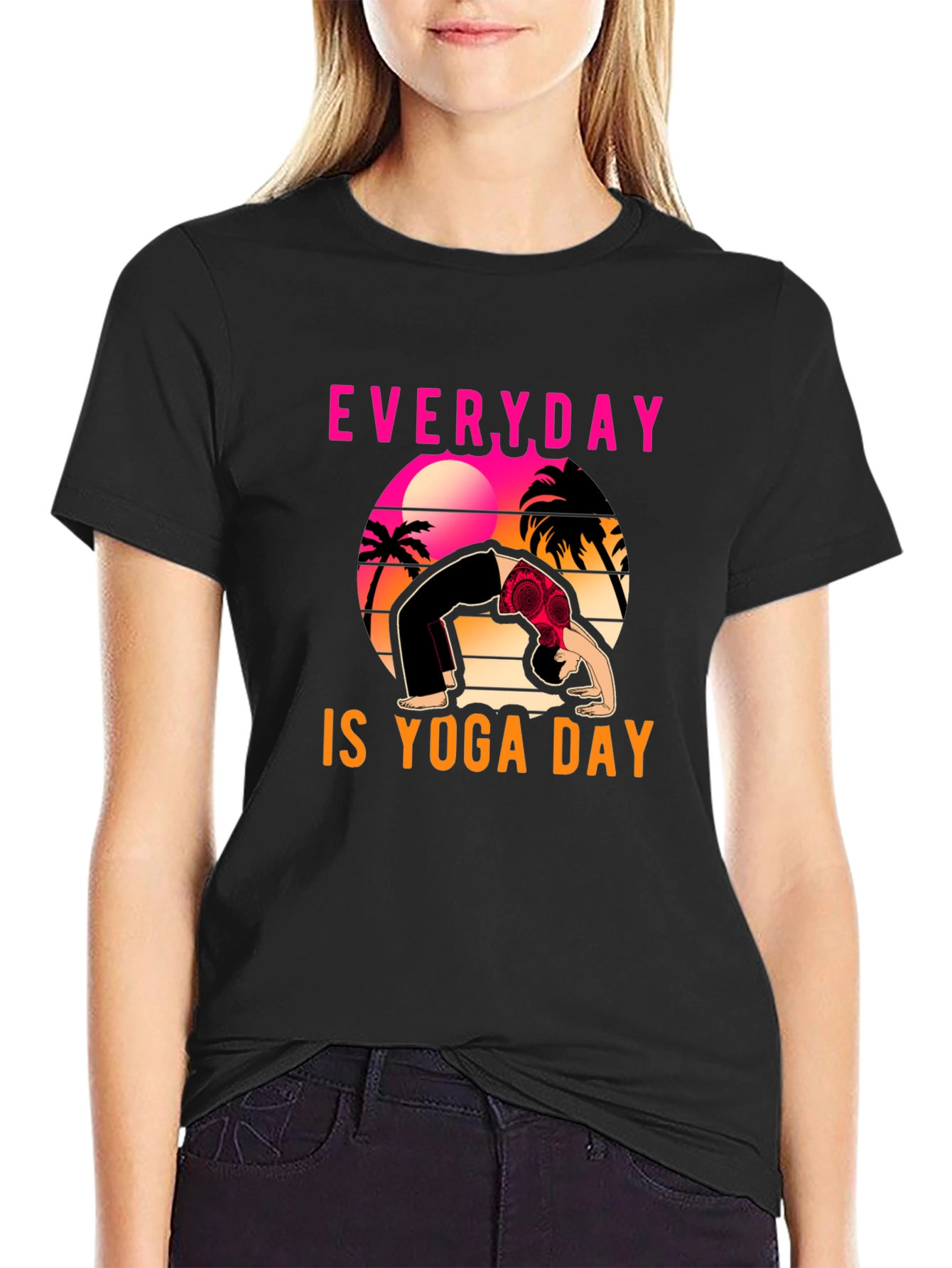 Everyday is Yoga Day Graphic Tee