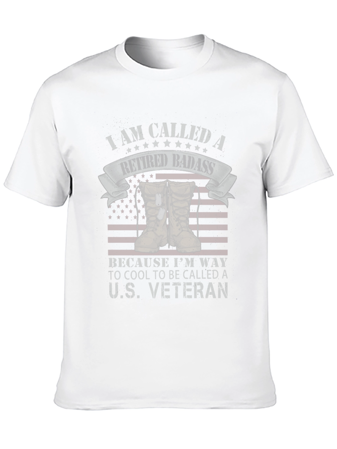 Retired Badass Veteran T-Shirt - Military Pride Apparel