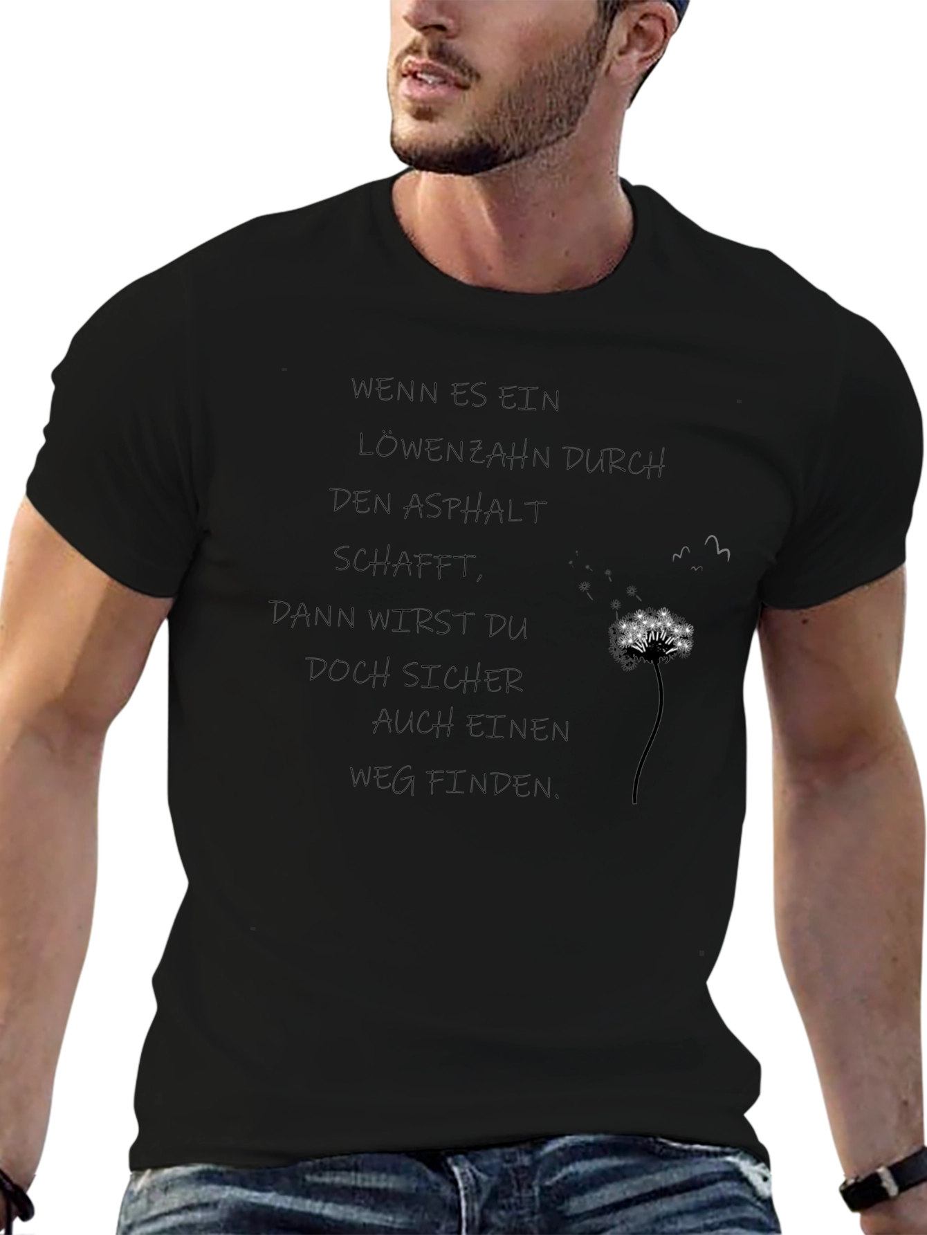 Inspirational Dandelion Graphic T-Shirt