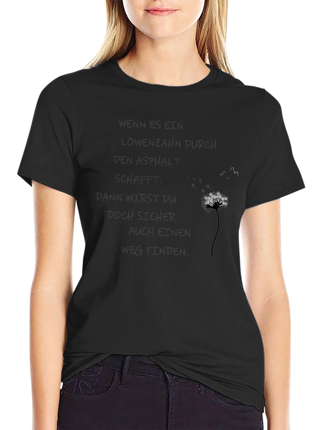 Inspirational Dandelion Graphic T-Shirt