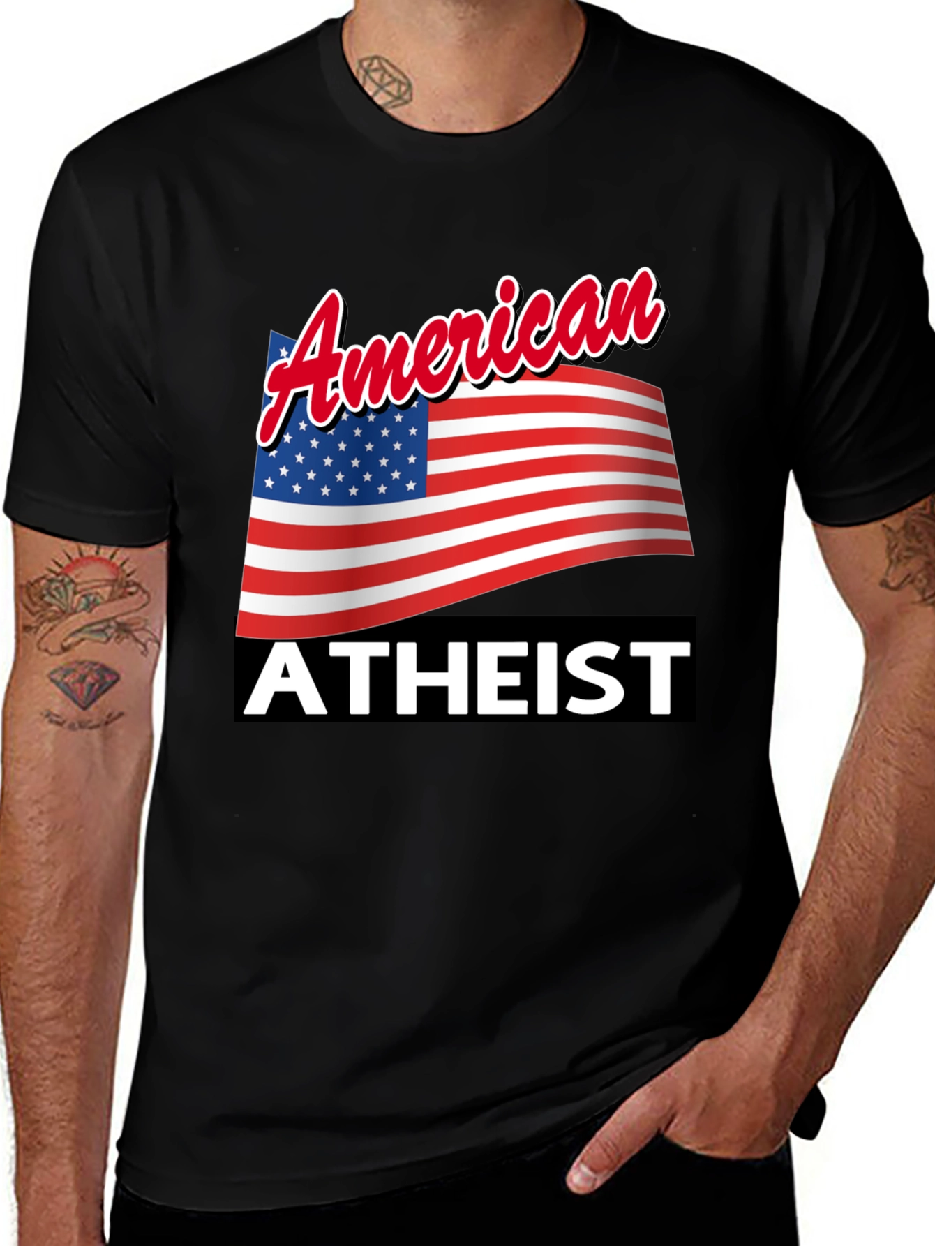 American Atheist T-Shirt Patriotic Pride
