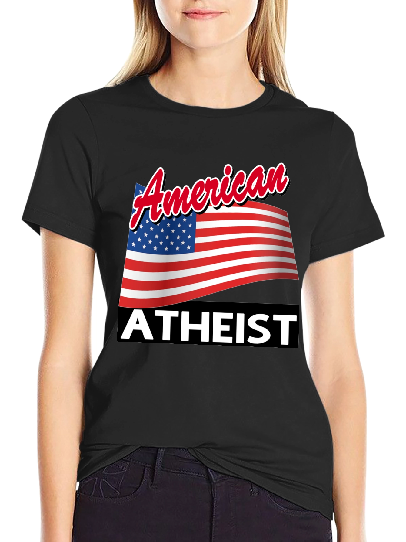 American Atheist T-Shirt Patriotic Pride