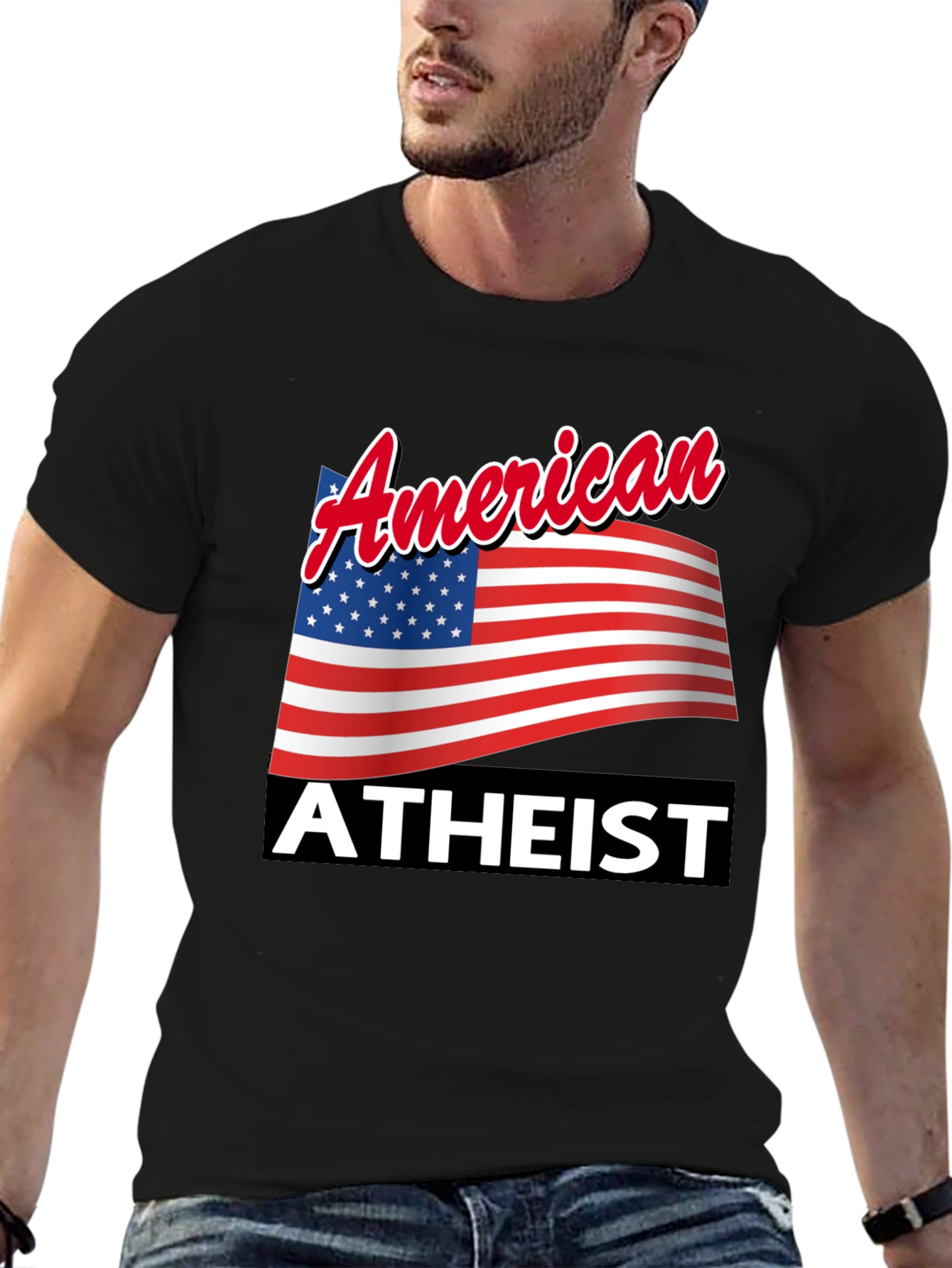 American Atheist T-Shirt Patriotic Pride