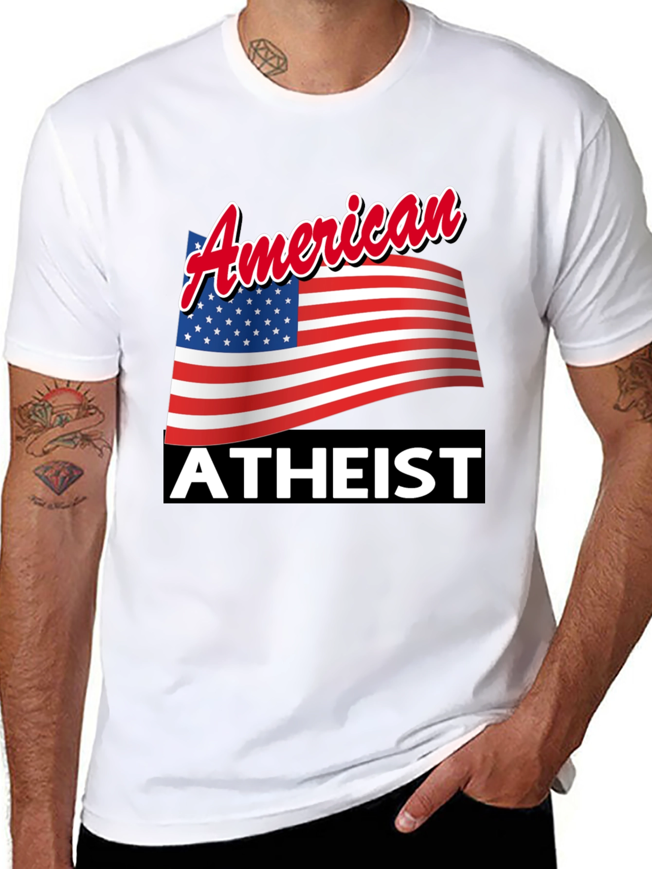 American Atheist T-Shirt Patriotic Pride