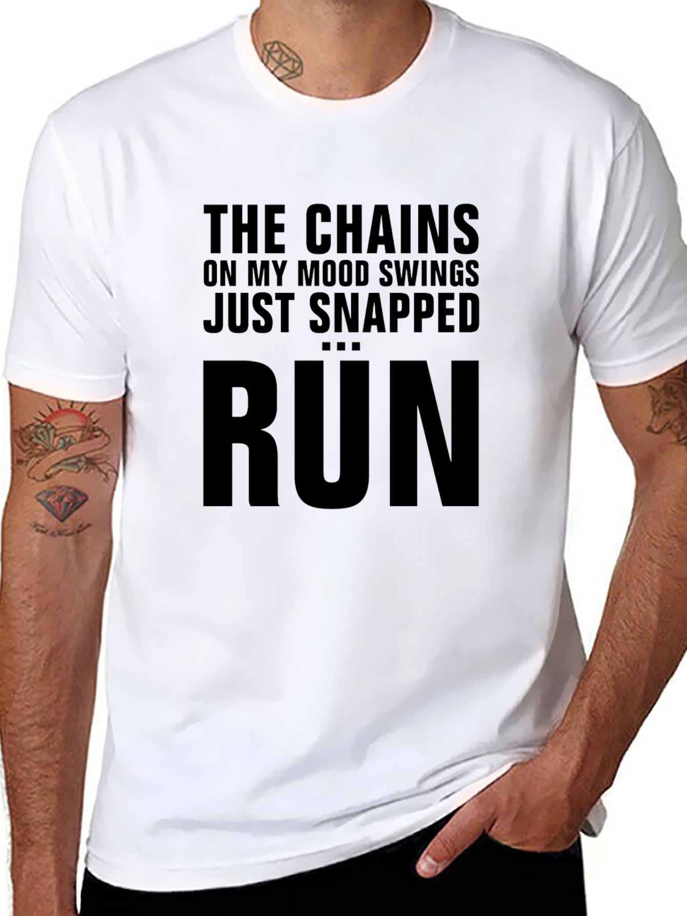Mood Swing Chains Snapped Run Graphic T-Shirt