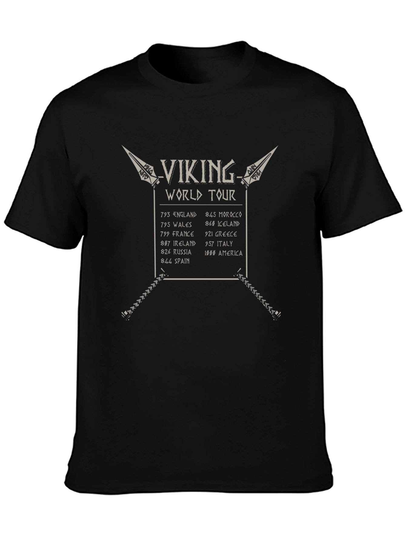 Viking World Tour Black T-Shirt