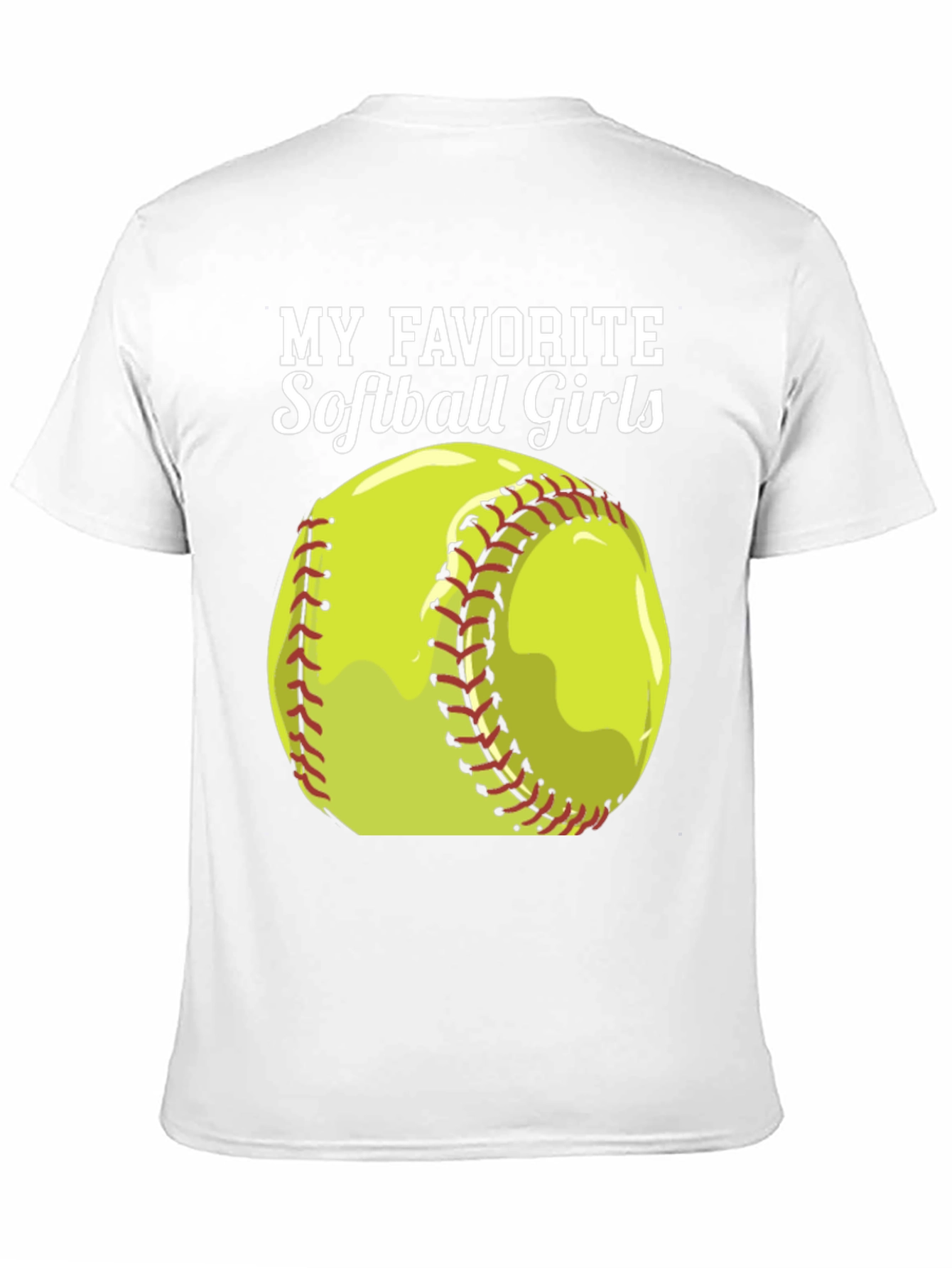 Softball Girls T-Shirt - Black