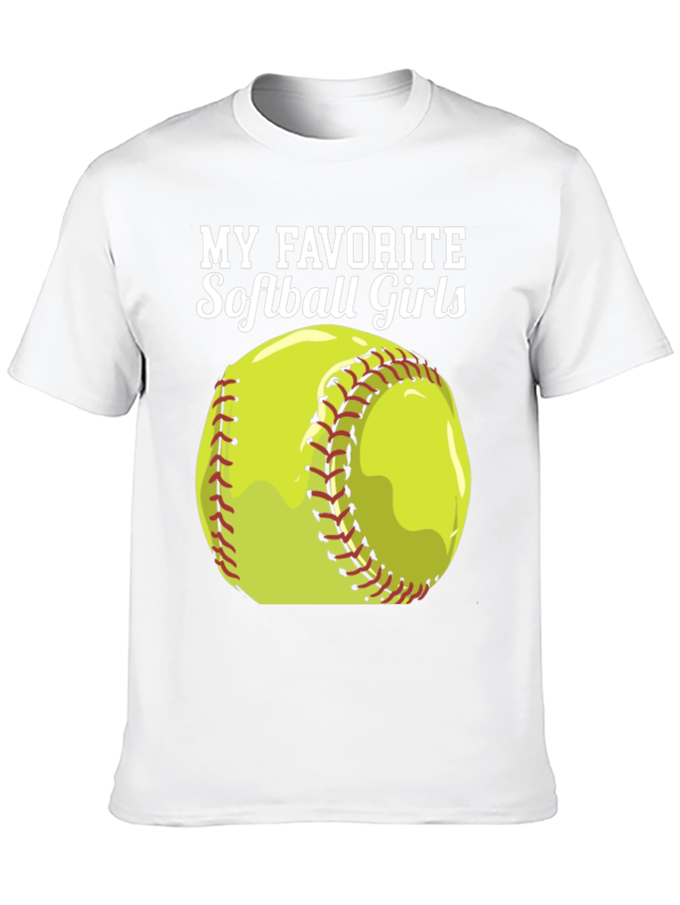 Softball Girls T-Shirt - Black