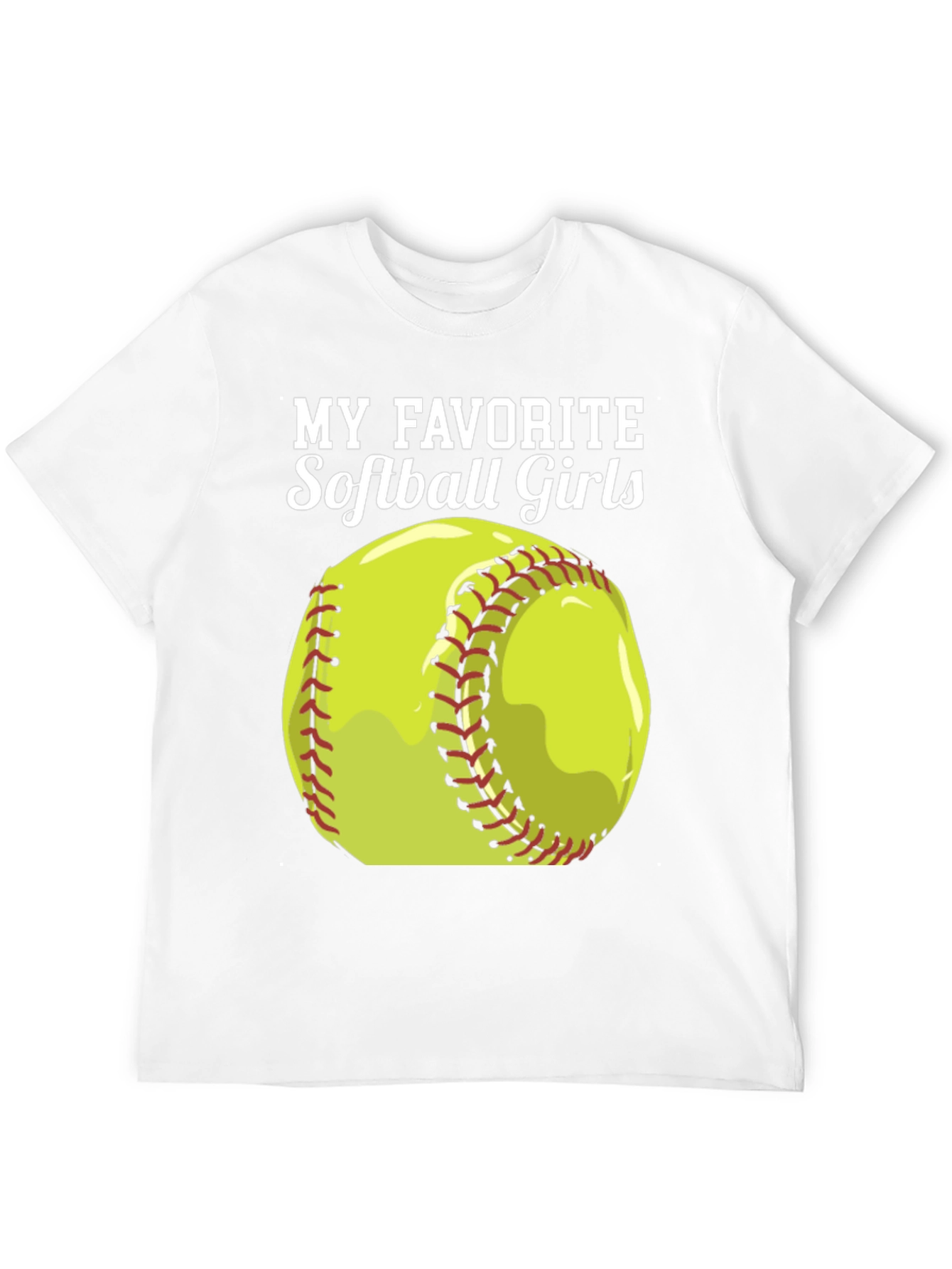 Softball Girls T-Shirt - Black
