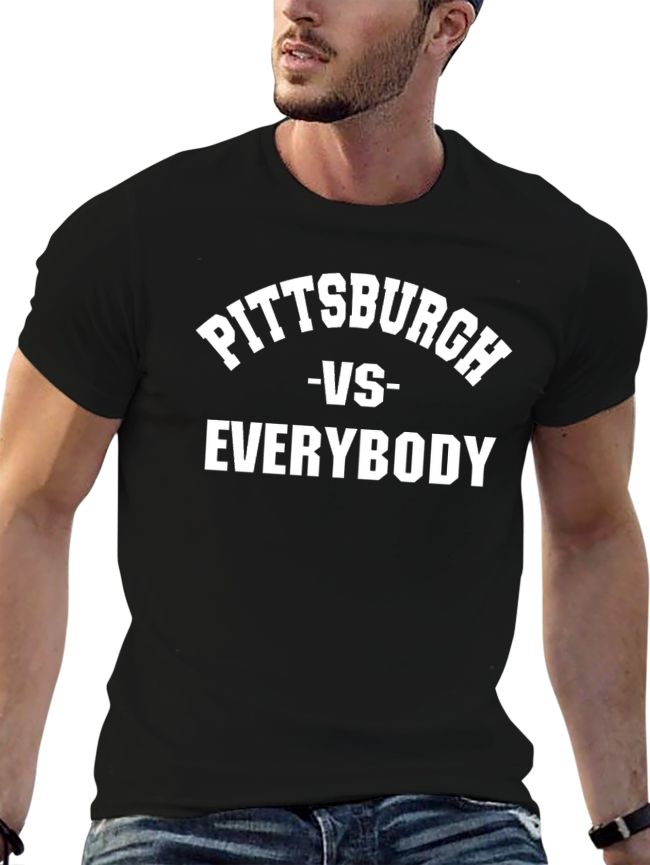 Pittsburgh VS Everybody Black T-Shirt