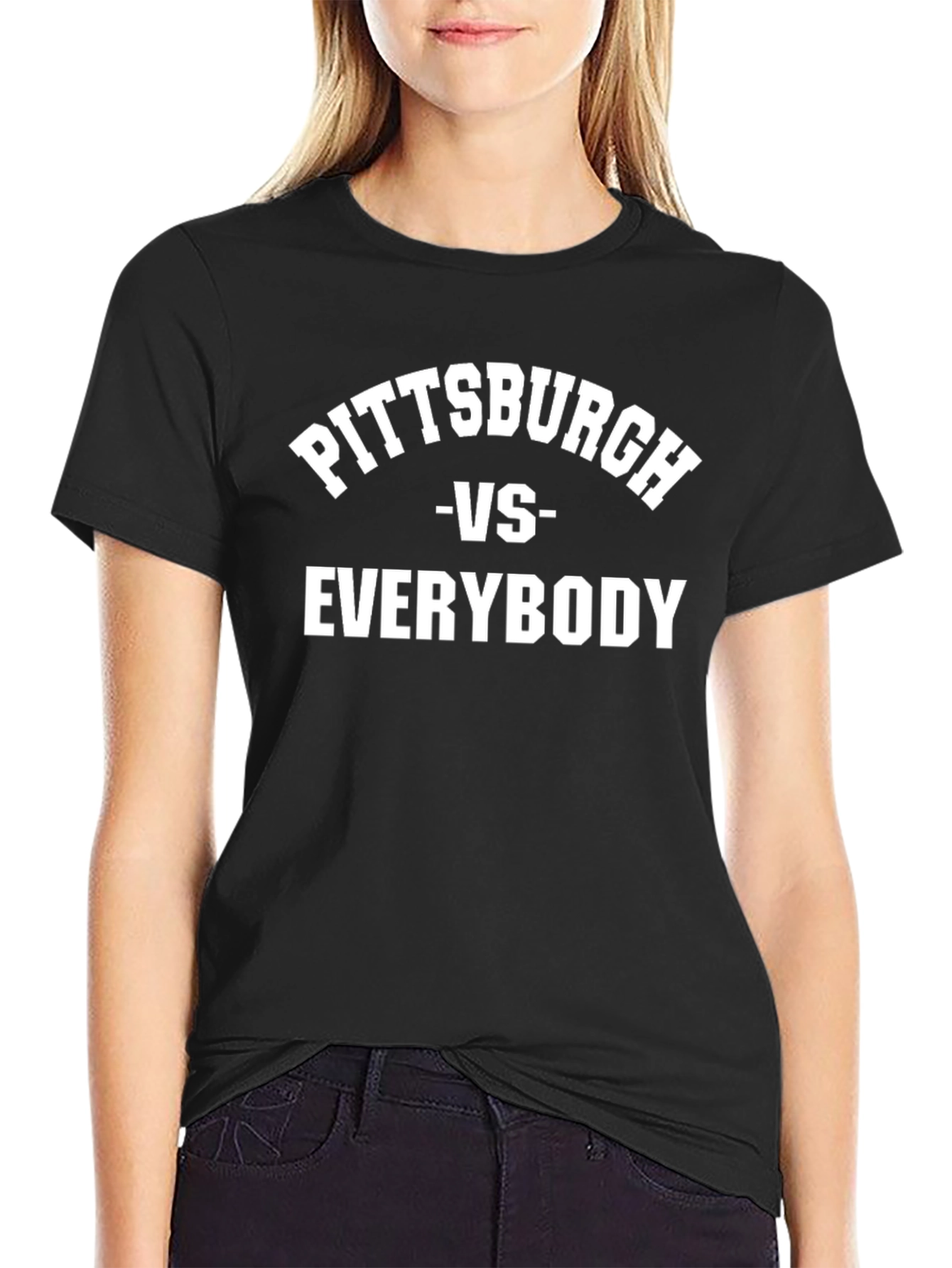 Pittsburgh VS Everybody Black T-Shirt