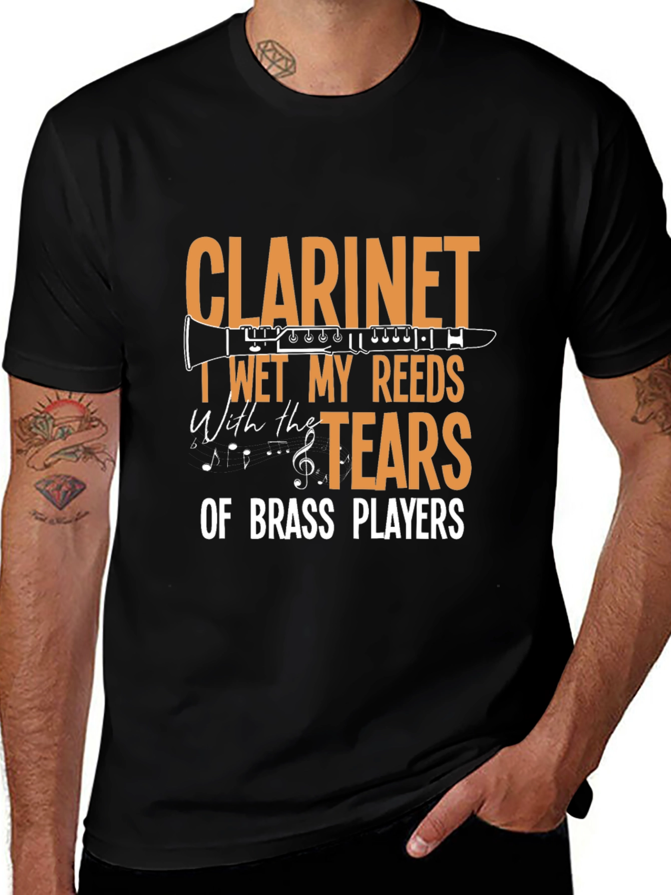 Clarinet Tears of Brass Players Funny Musician T-Shirt