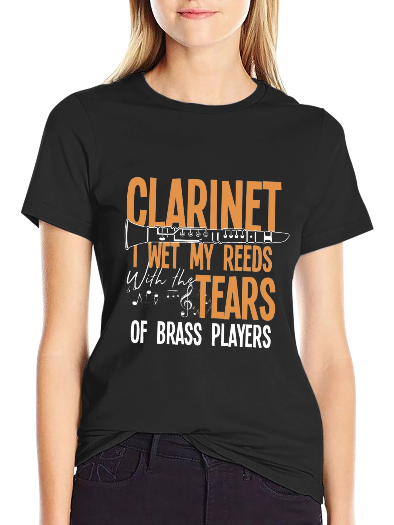 Clarinet Tears of Brass Players Funny Musician T-Shirt
