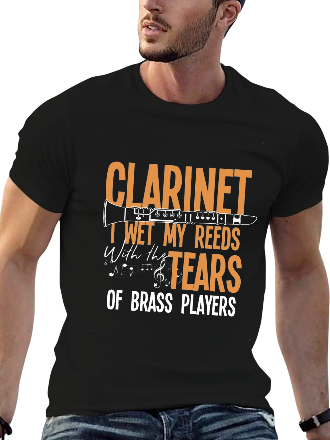 Clarinet Tears of Brass Players Funny Musician T-Shirt