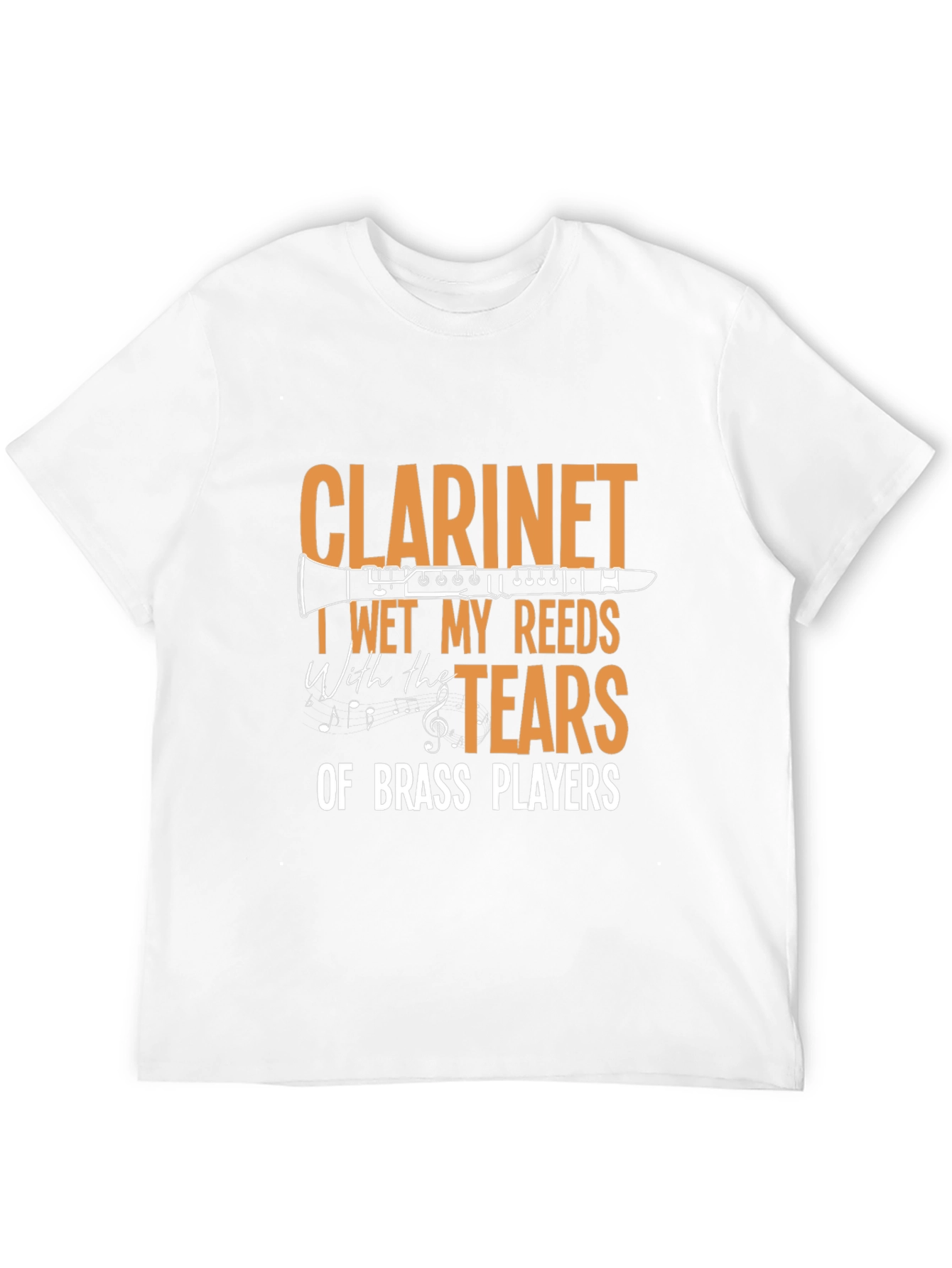 Clarinet Tears of Brass Players Funny Musician T-Shirt